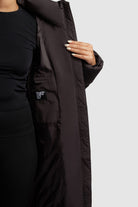 khujo-coat-mikia3-damen-knielanger-steppmantel-in-moody-plum image 8