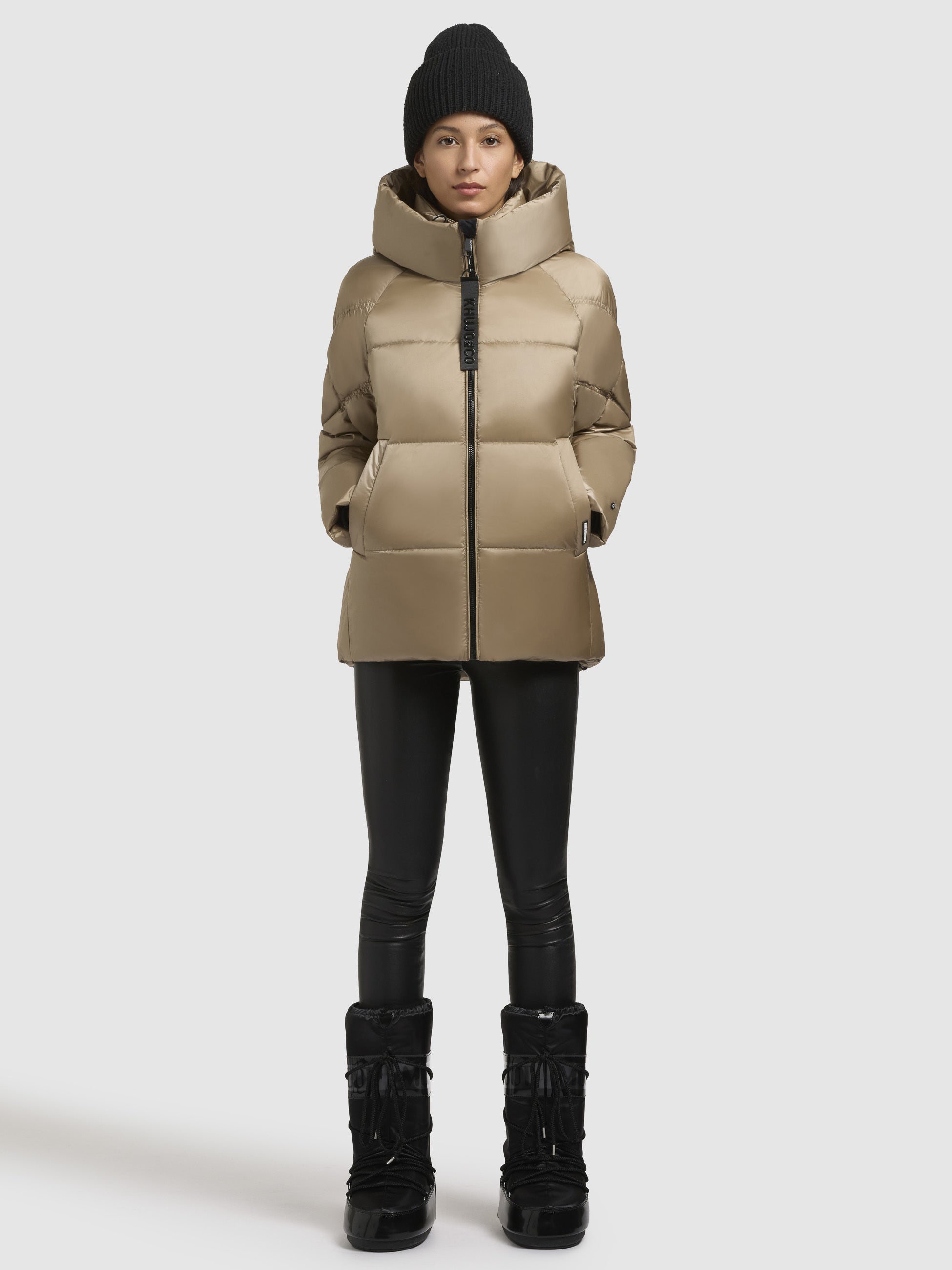 khujo-isett-damen-winterjacke-sand-h-ftlange-steppjacke-regular-fit image 1