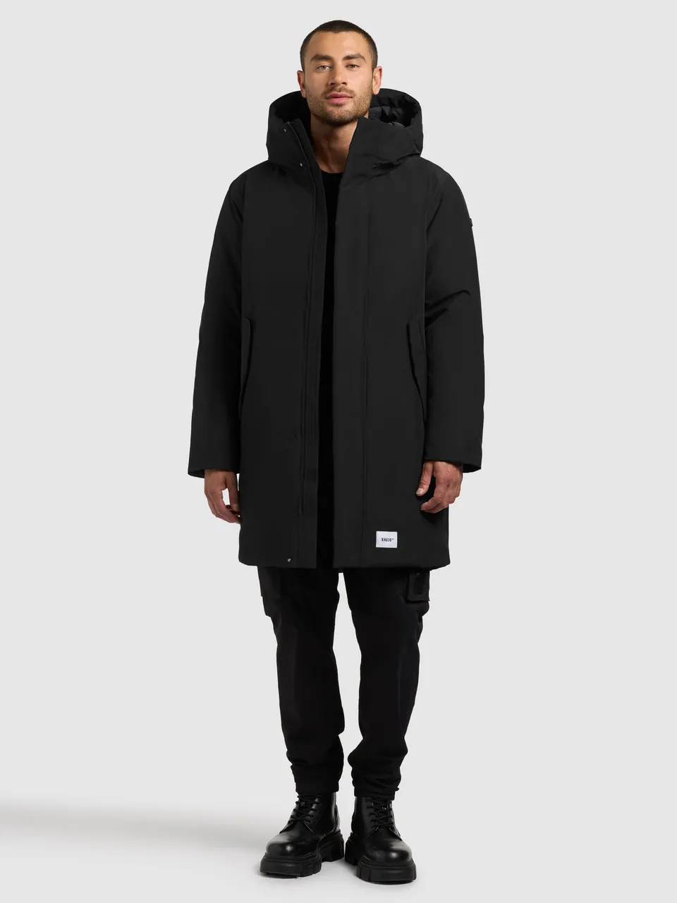 khujo-mantel-fogg-black-damen-parka-regular-fit image 1