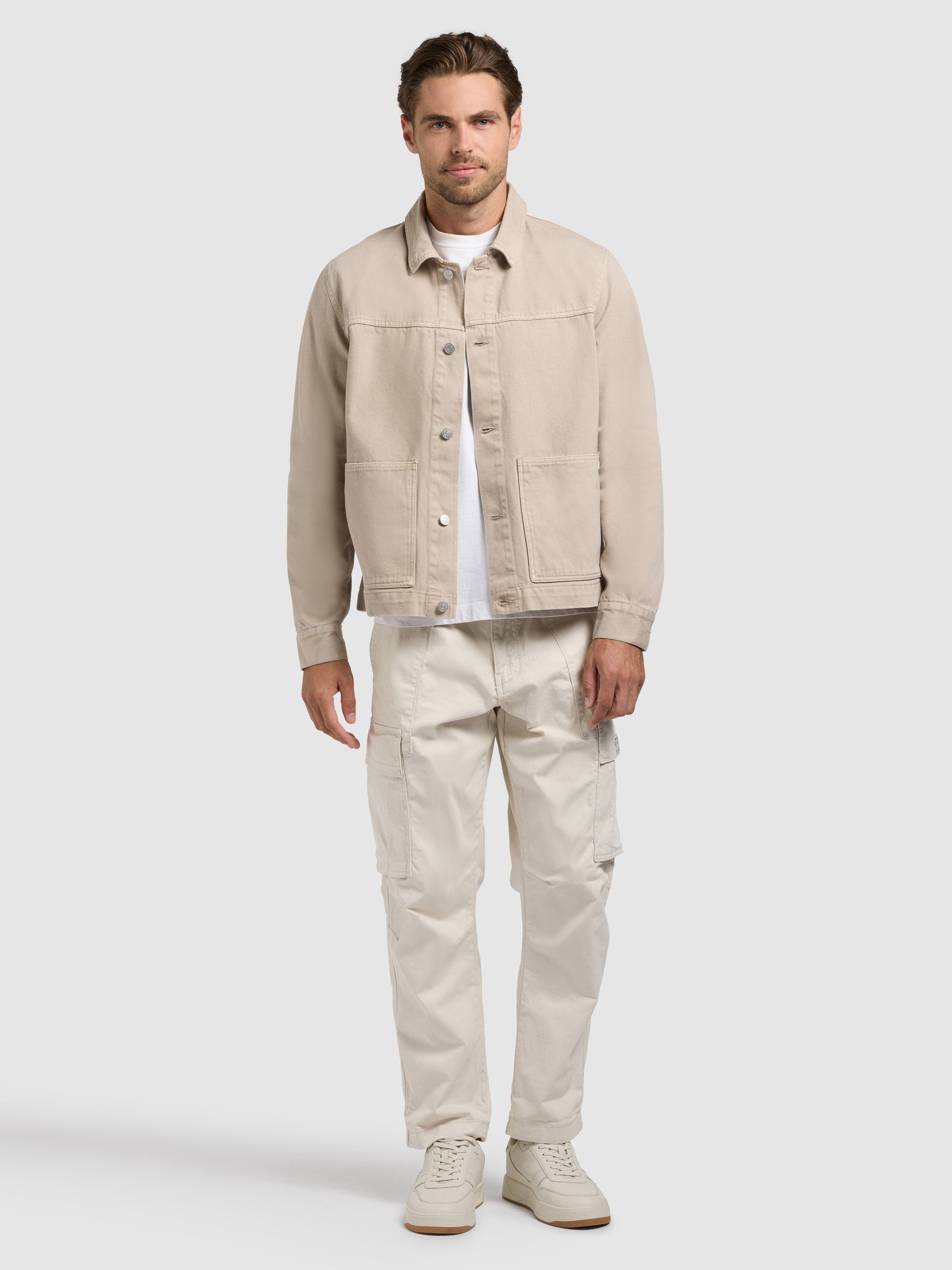 khujo-barto-jeansjacke-greige-aus-baumwoll-denim image 2