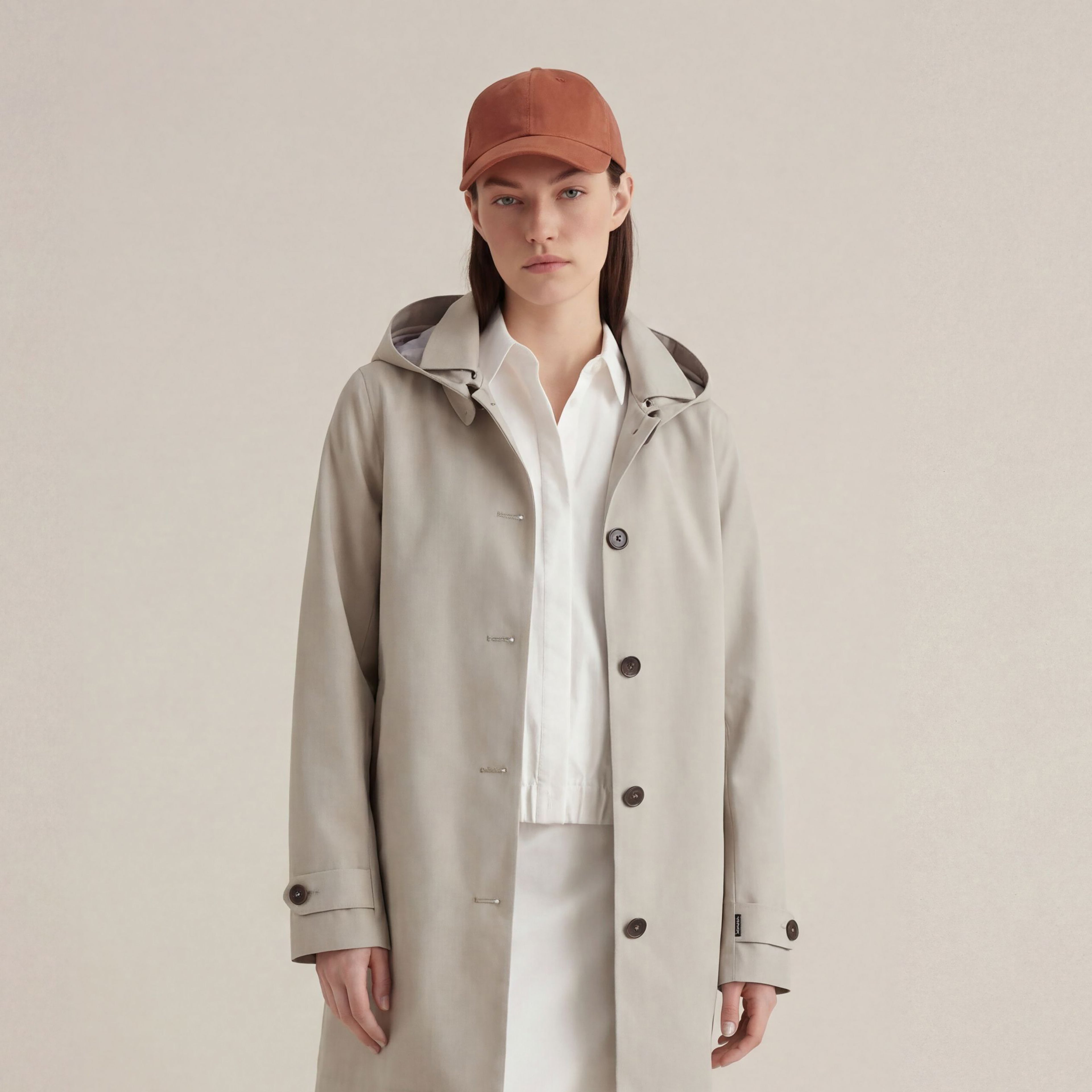 save-the-duck-april-damen-regenmantel-hellbeige-trench image 5