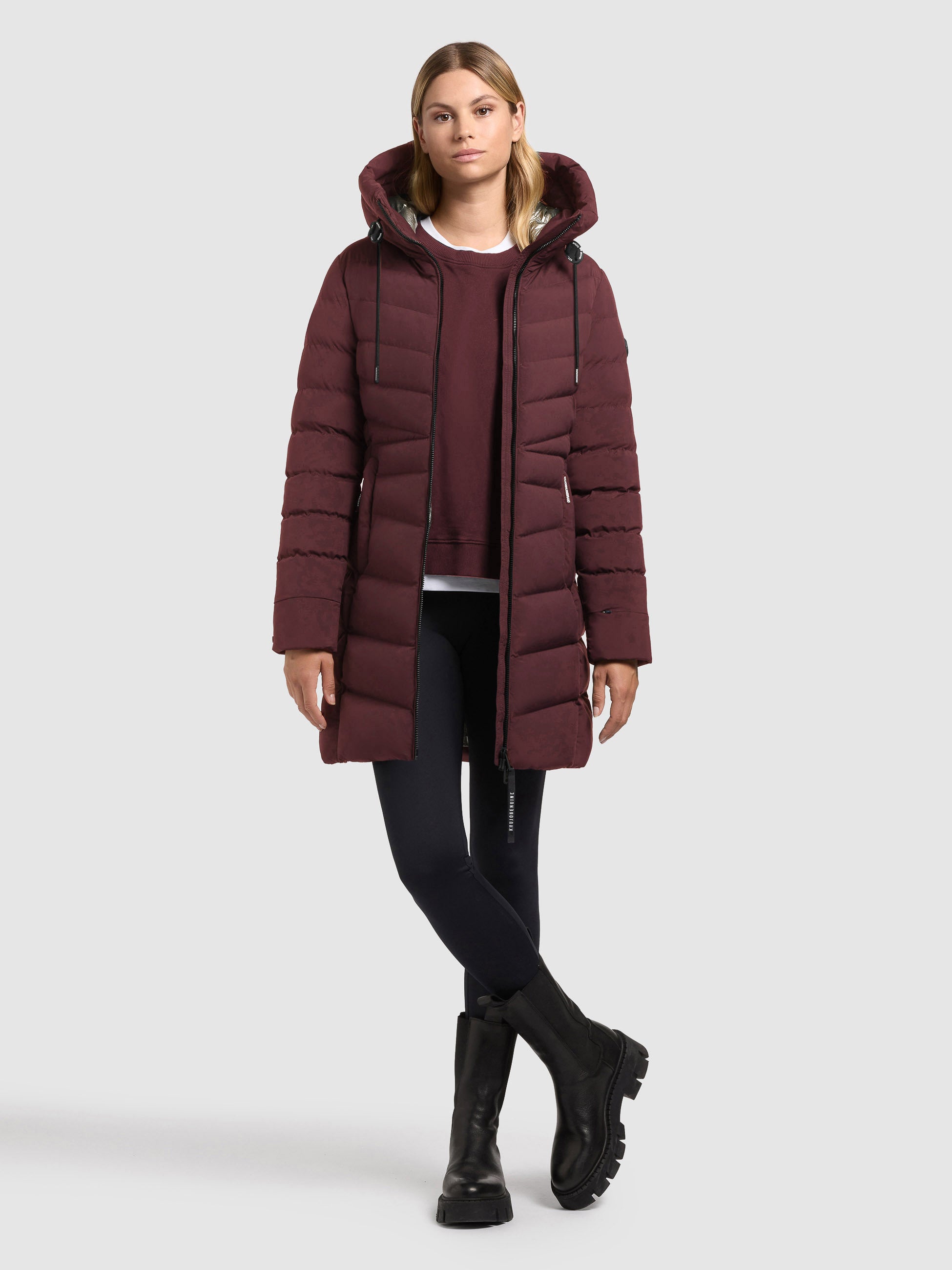 khujo-mantel-tuhani5-moscato-red-damen-kurzmantel image 1