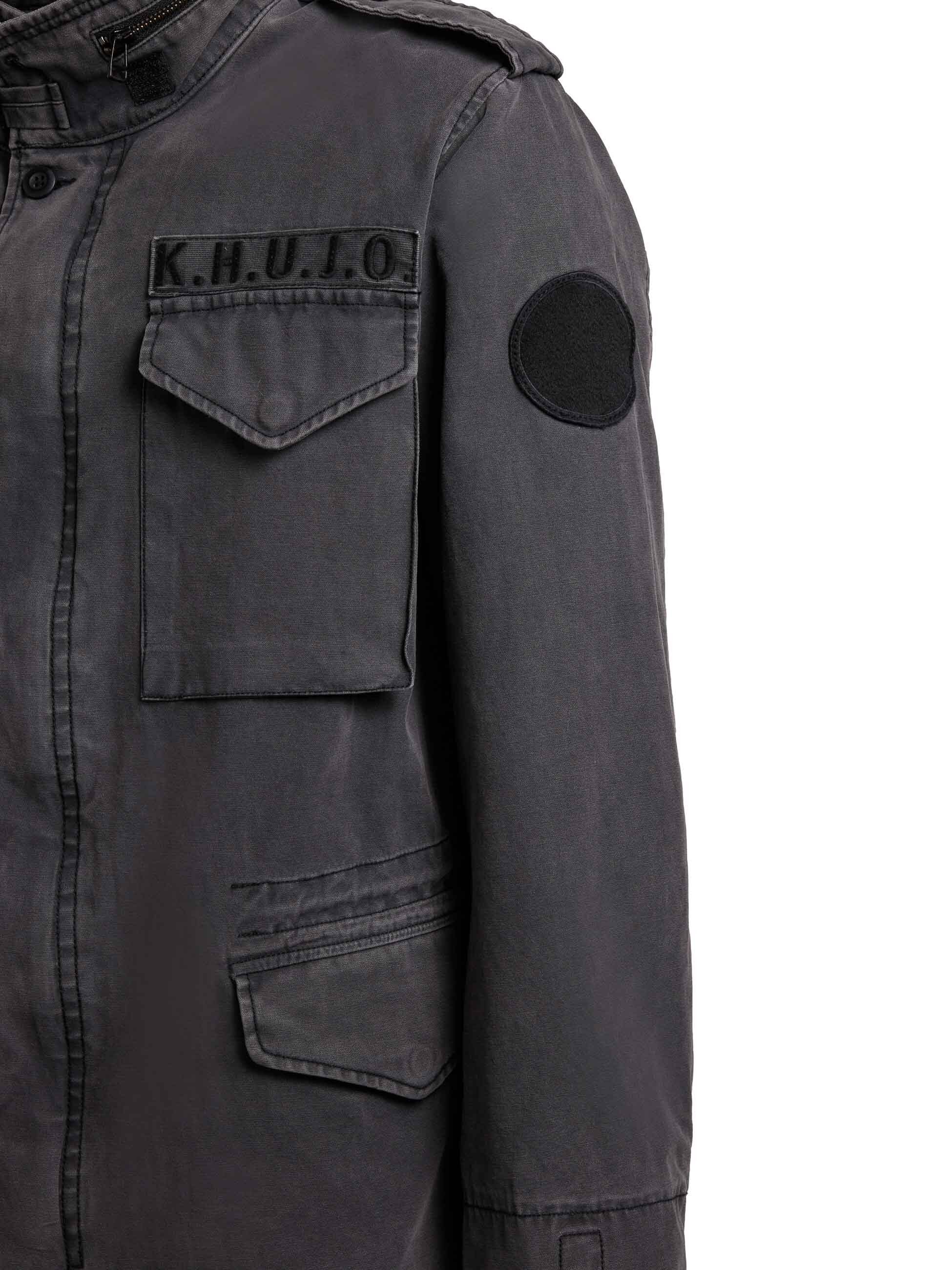 khujo-jacke-gene-black-damen-fieldjacke-regular-fit-mit-cargotaschen image 7