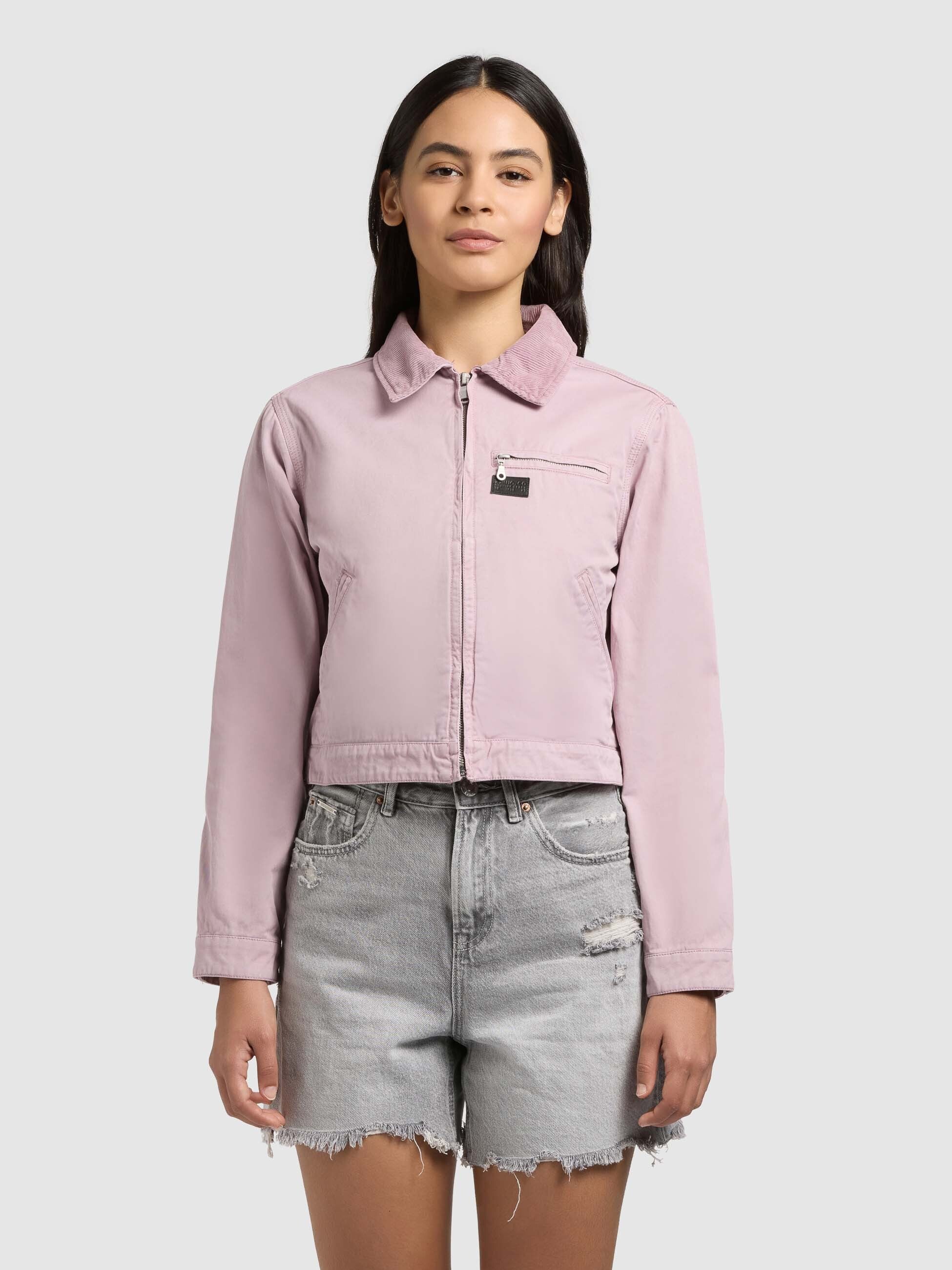 khujo-jacke-georgia-violet-cropped-sommerjacke-damen image 1
