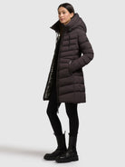 khujo-coat-tuhani5-moody-plum-superleichter-steppmantel-slim-fit-mit-kapuze image 6