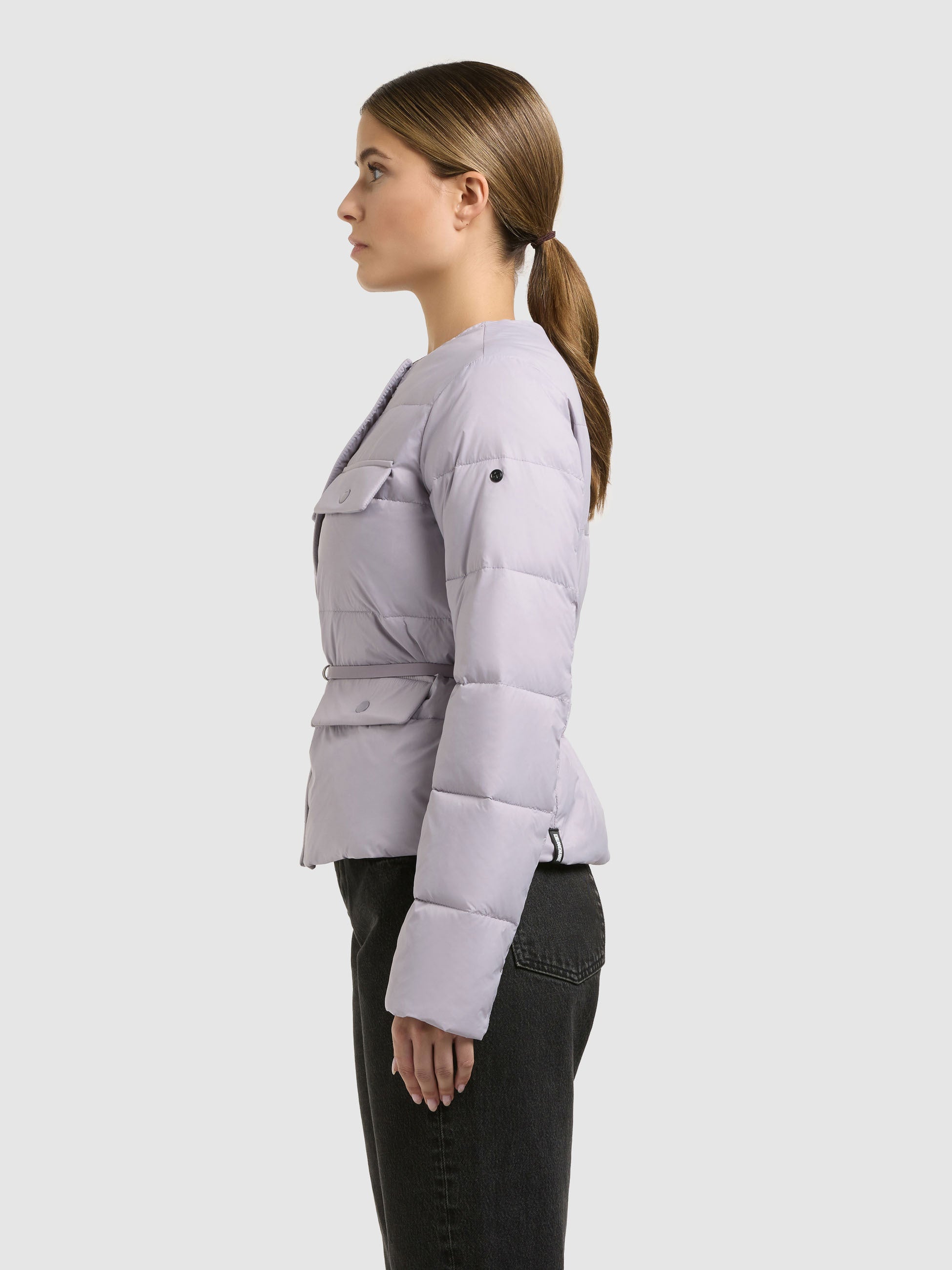 khujo-steppjacke-cinnia-summer-lilac-damen-sommerjacke-kragenlos-mit-g-rtel image 5