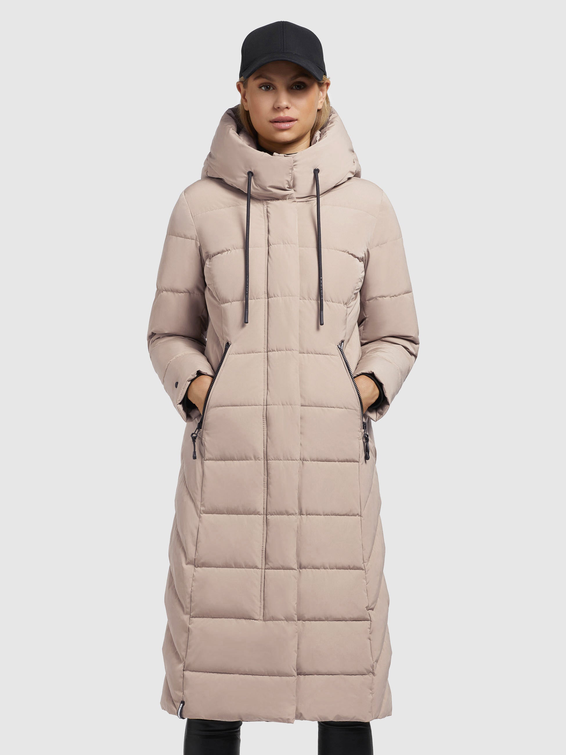 khujo-mantel-tynse-hellbeige-damen-steppmantel-wadenlang-regular-fit image 4