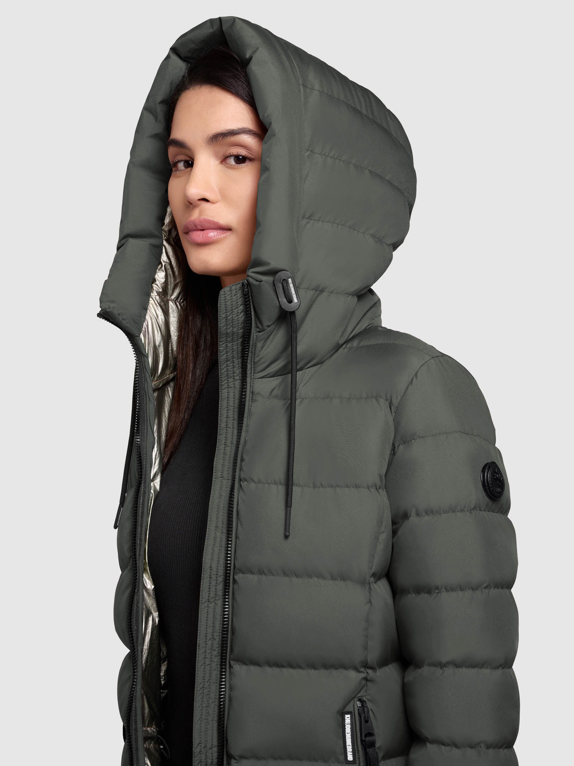 khujo-simmie-damen-mantel-foam-green-knielanger-steppmantel-regular-fit-mit-kapu image 7