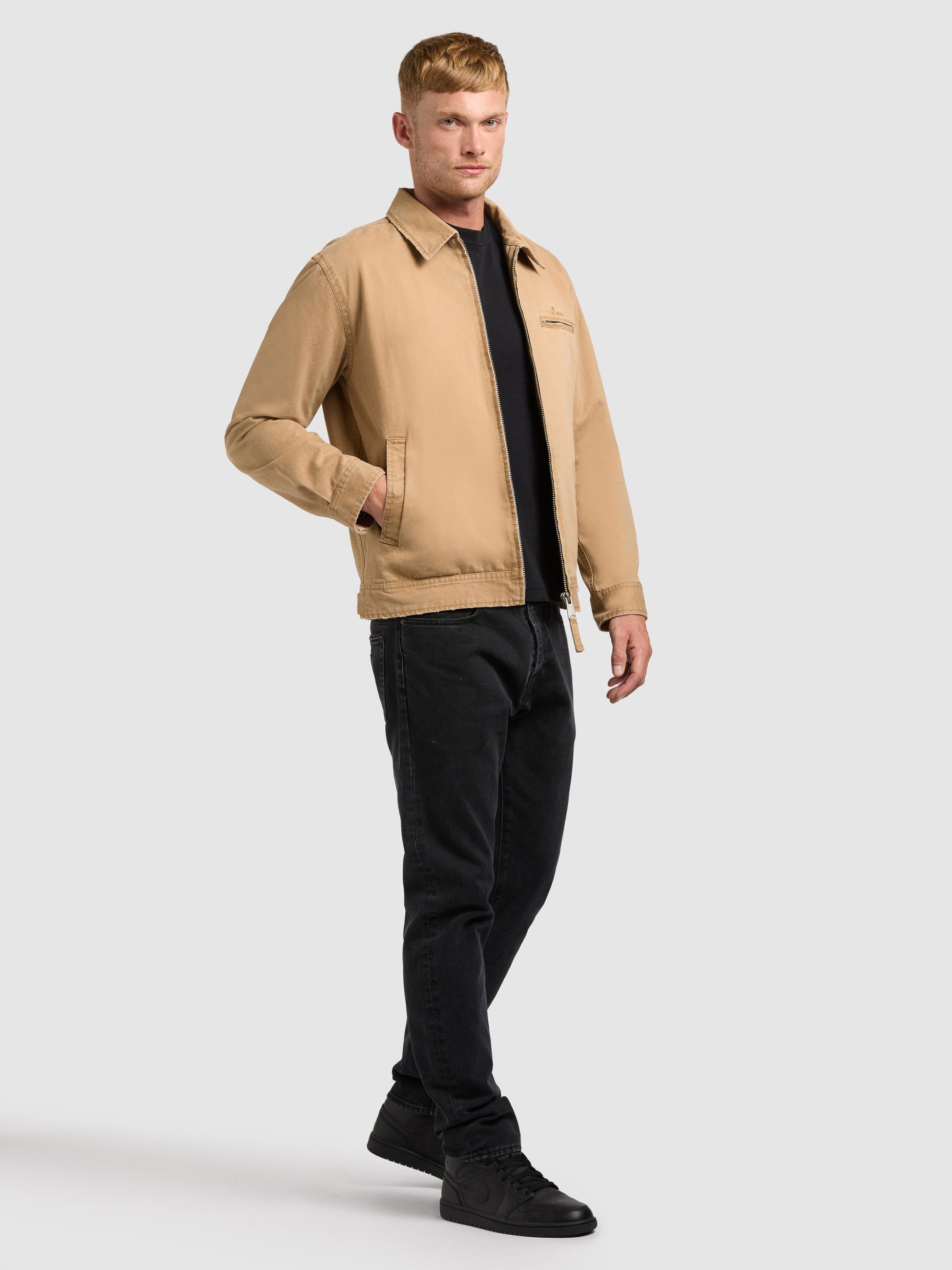 khujo-jacke-janno-blouson-im-used-look-in-camel image 7