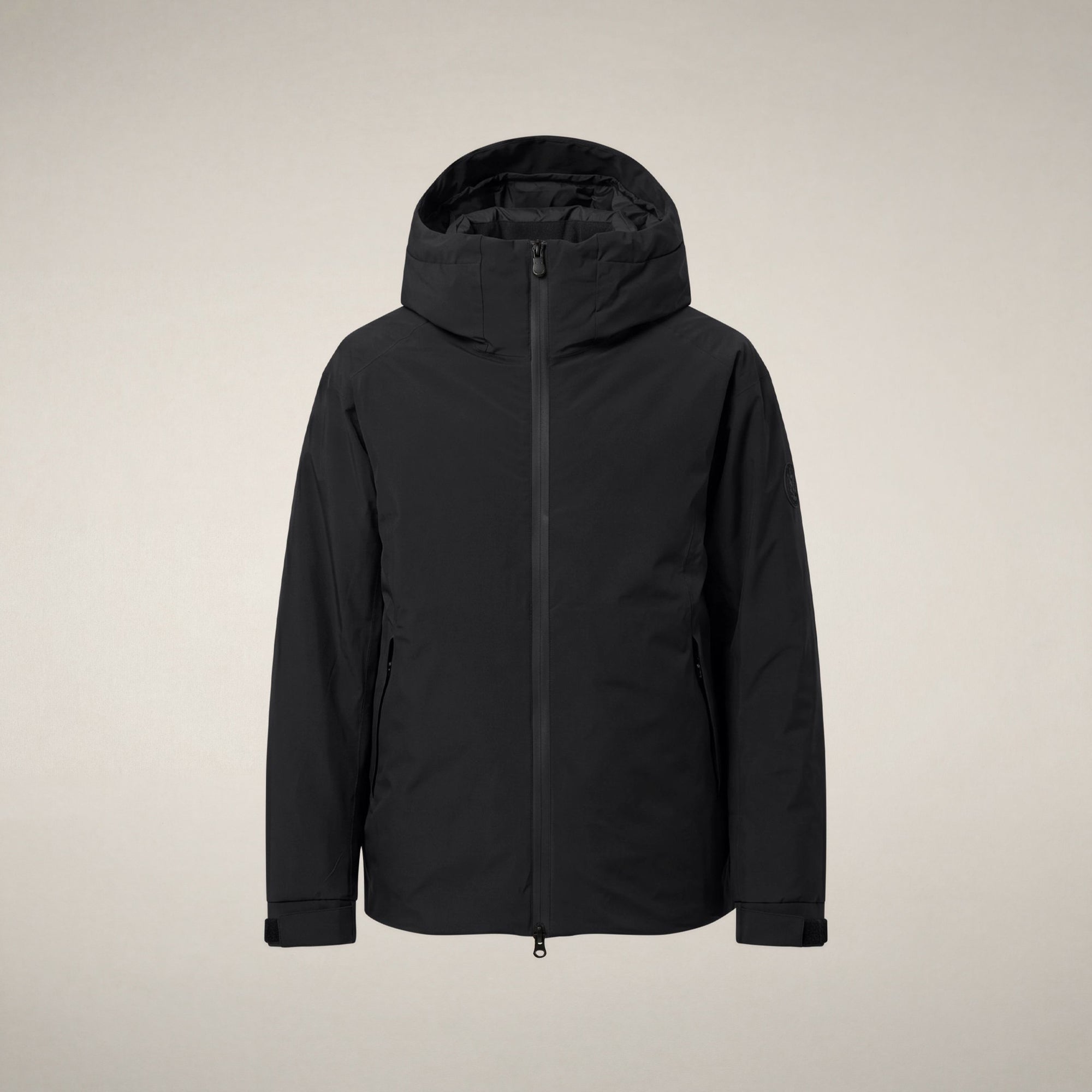 save-the-duck-xavier-herren-winterjacke-schwarz-mit-kapuze image 3