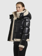 khujo-nessie-steppjacke-black-damen-kurzjacke-loose-fit-mit-teddyfleece image 5