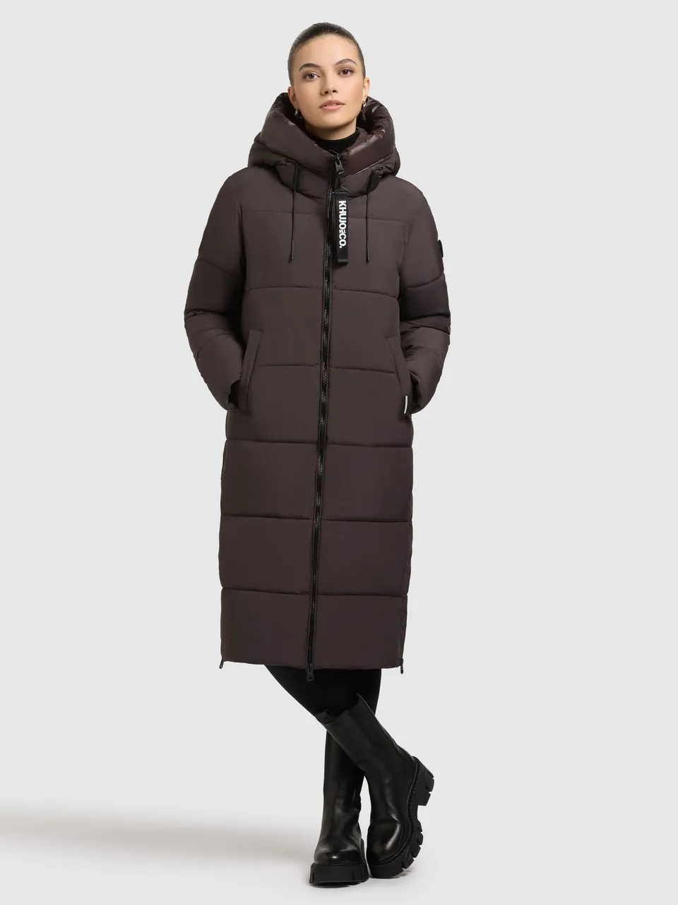 khujo-coat-nalu-moody-plum-damen-steppmantel-knielang image 1