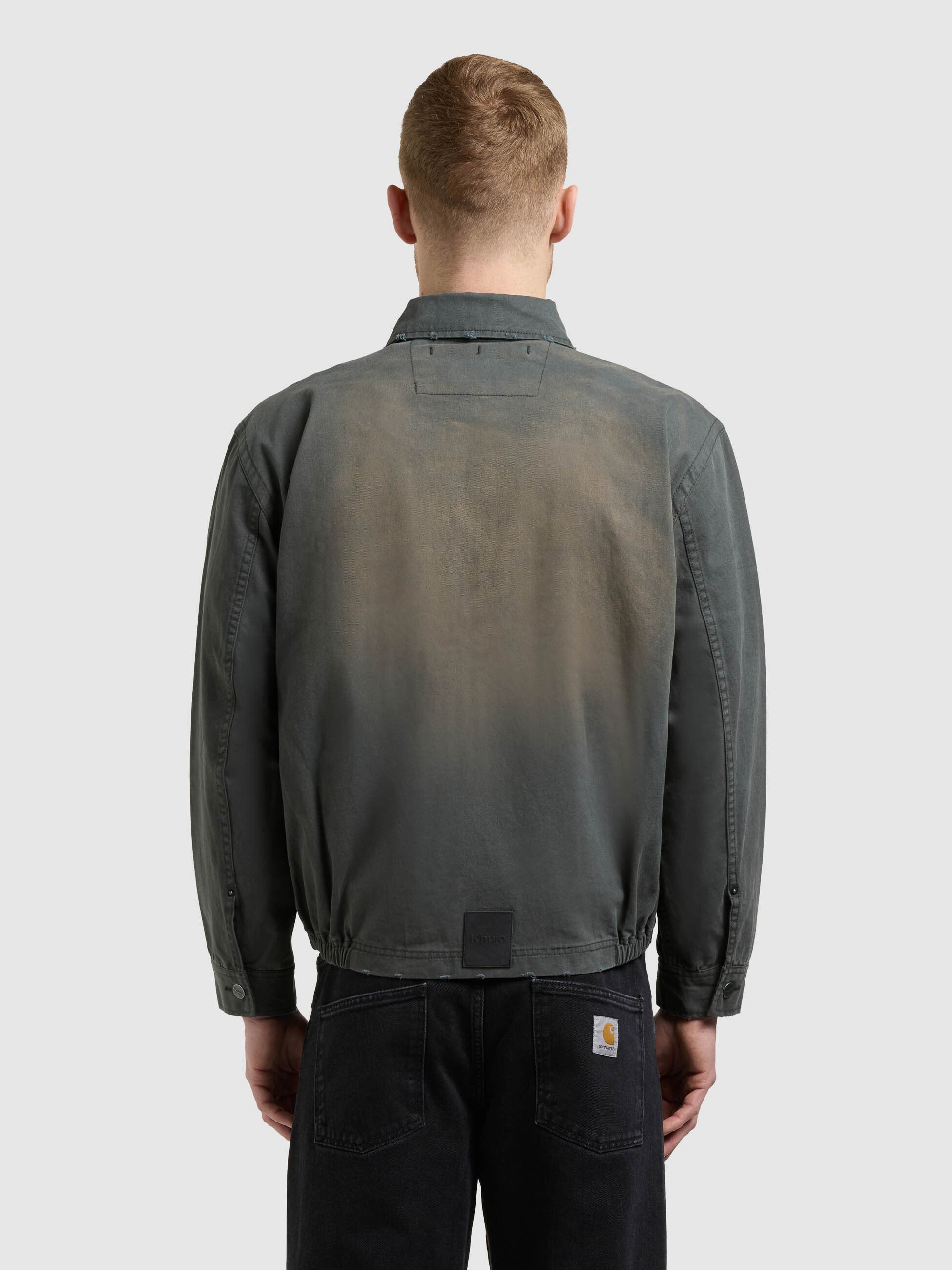 khujo-noam-blousonjacke-herren-used-look-dark-sea-green image 3