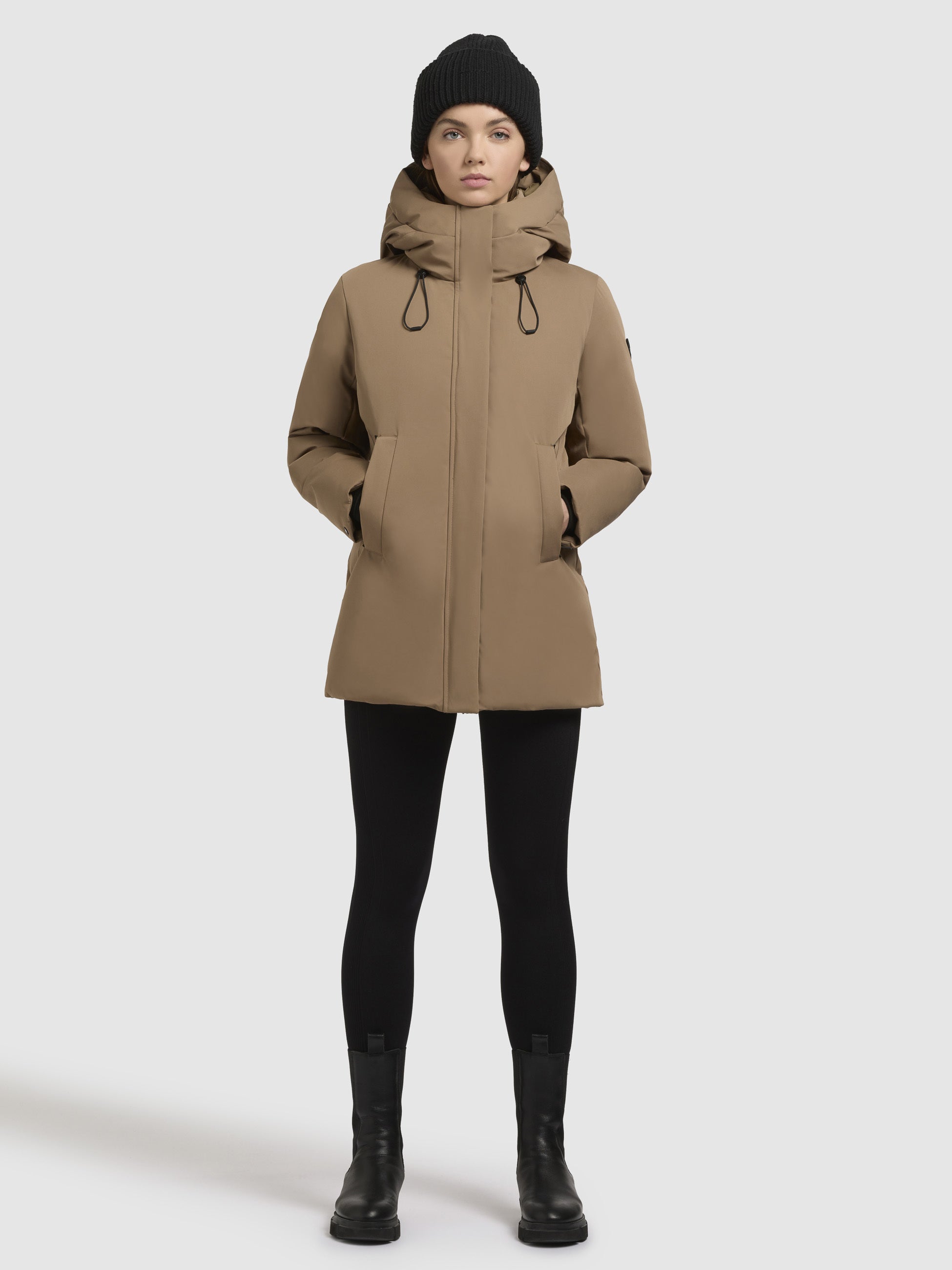 khujo-jacke-palla-hellbraun-winterjacke image 2