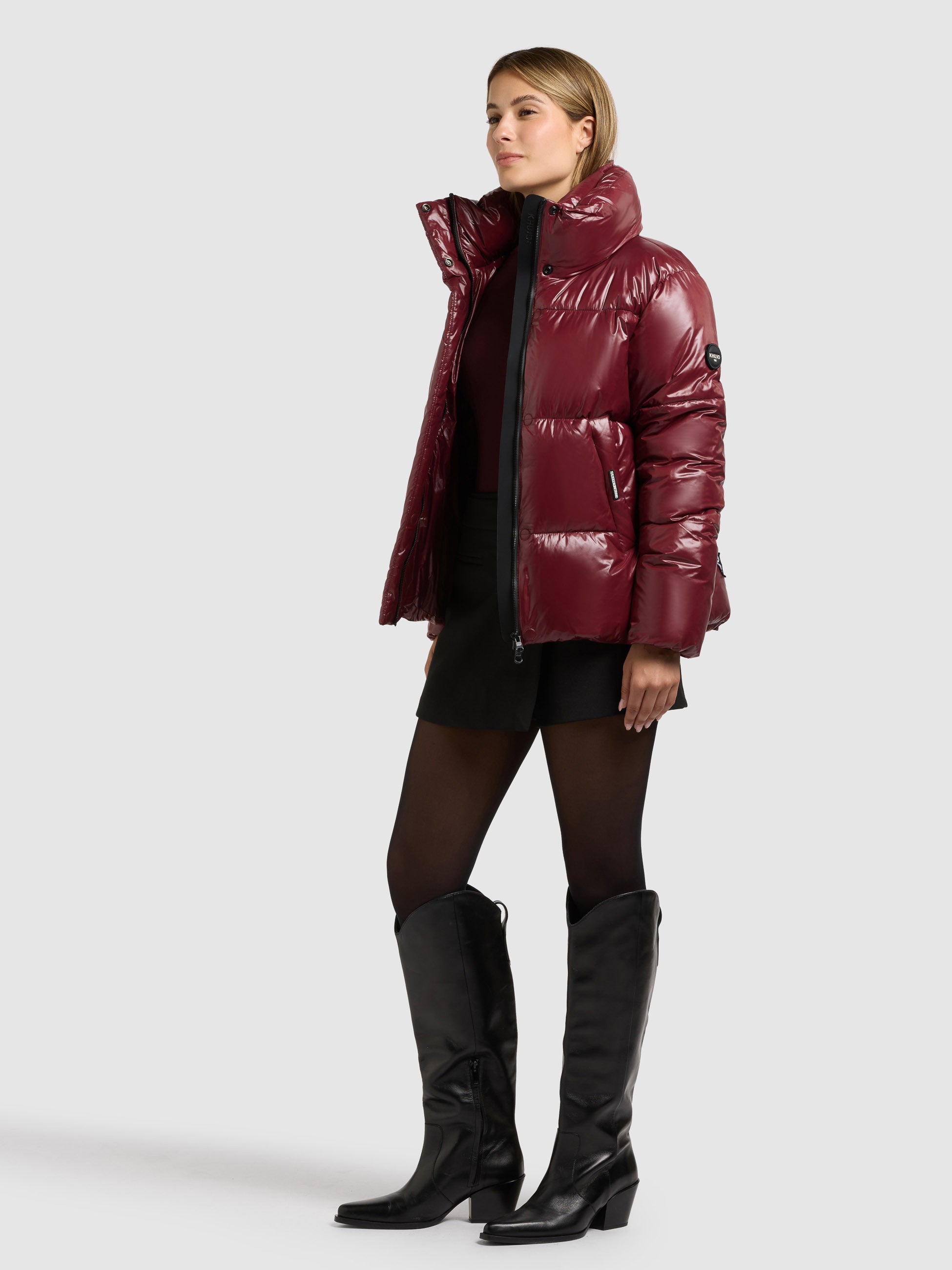 khujo-jacke-nala-damen-winterjacke-mahagoni-red image 2
