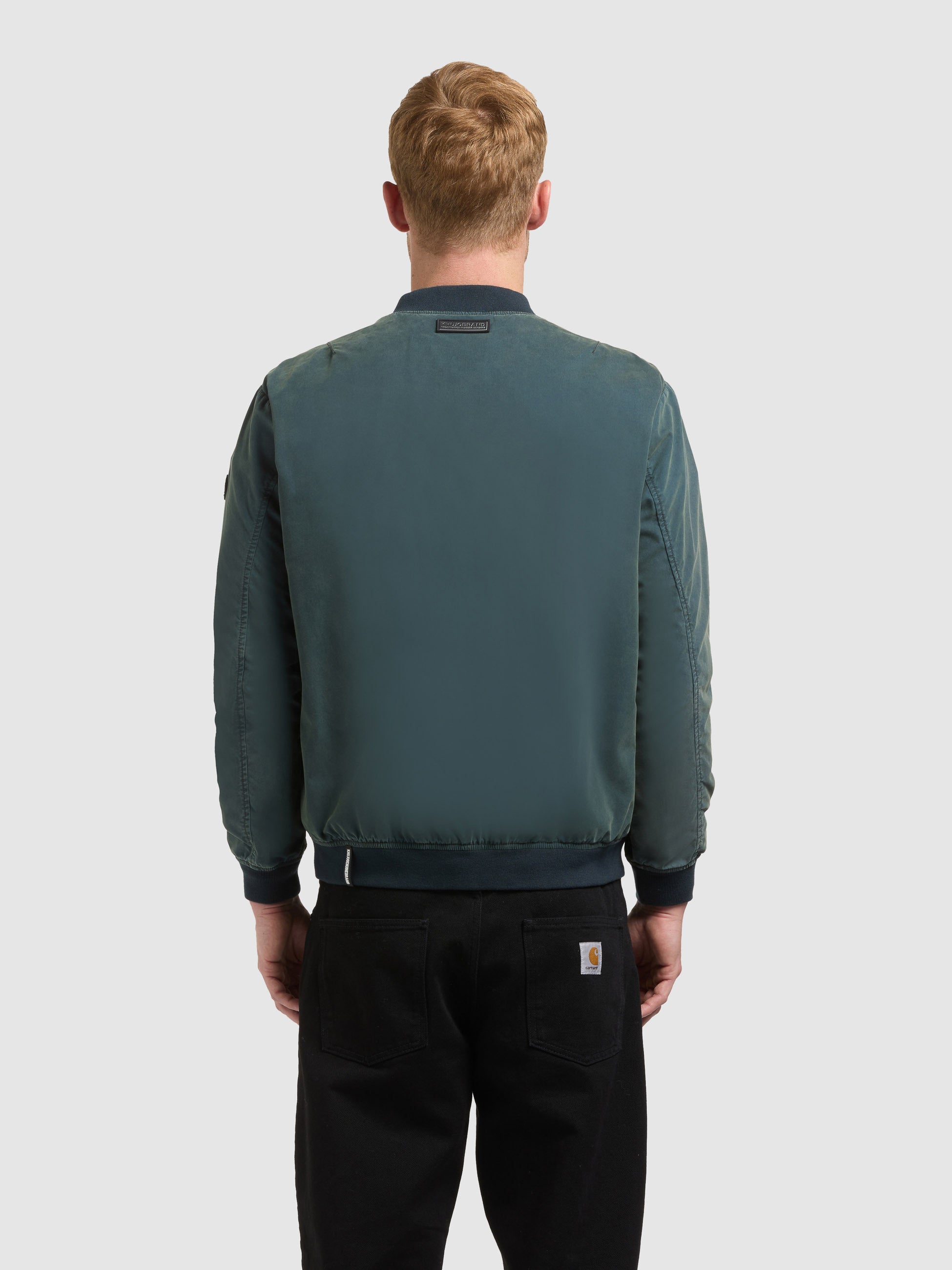khujo-ulric-blousonjacke-atlantic-blue-college-jacke-im-used-look image 3