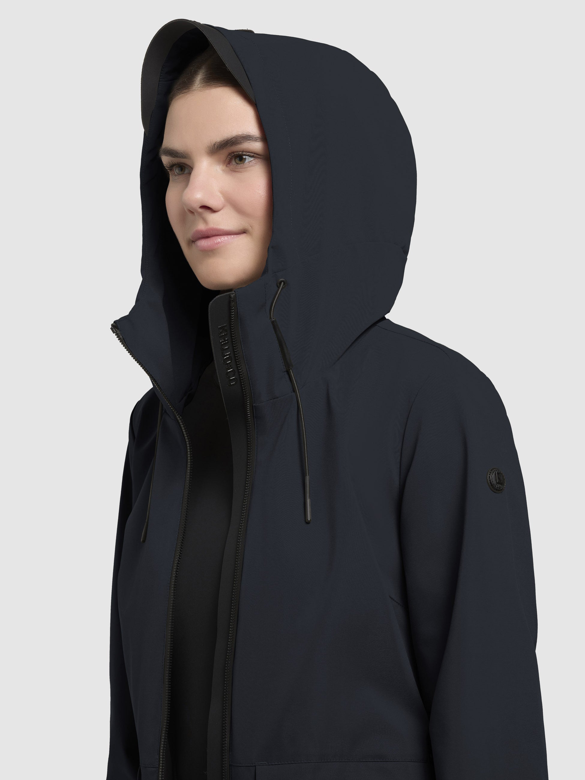 khujo-jacke-yoni-damen-regenjacke-dunkelblau-wasserabweisend image 7