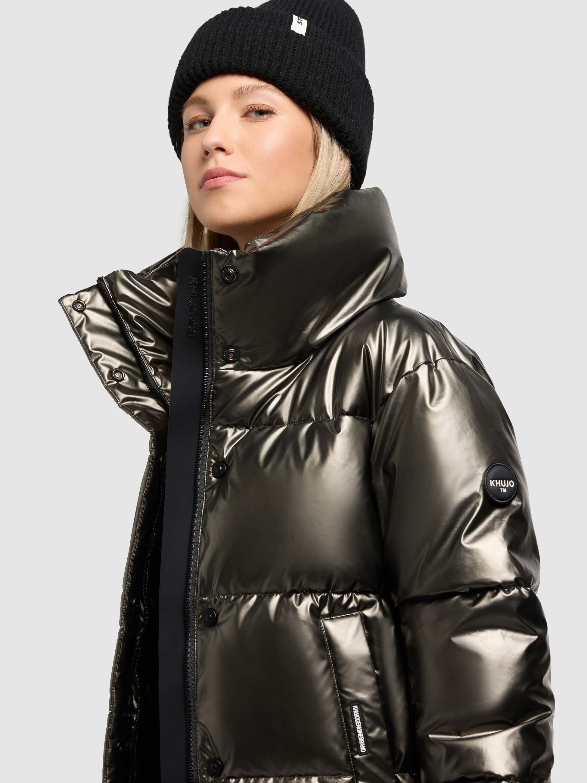 khujo-rinja2-shiny-damen-winterjacke-mud-brown image 7