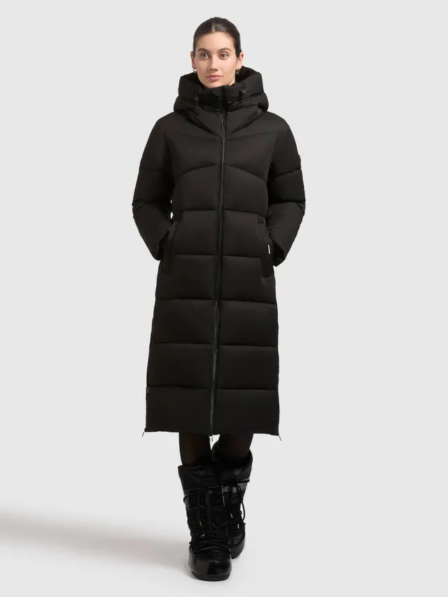 khujo-coat-lima-black-damen-steppmantel-knielang image 1