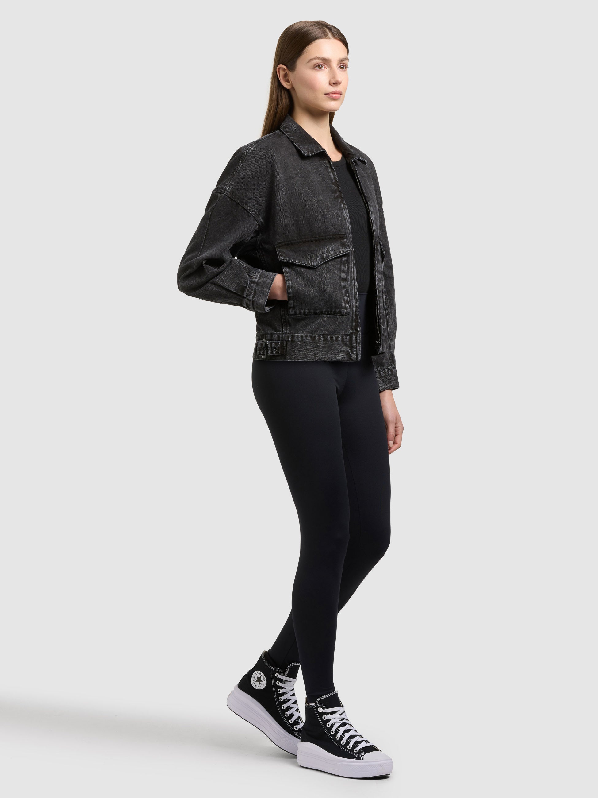 khujo-jacke-nelina-black-damen-jeansjacke-aus-baumwoll-denim image 2