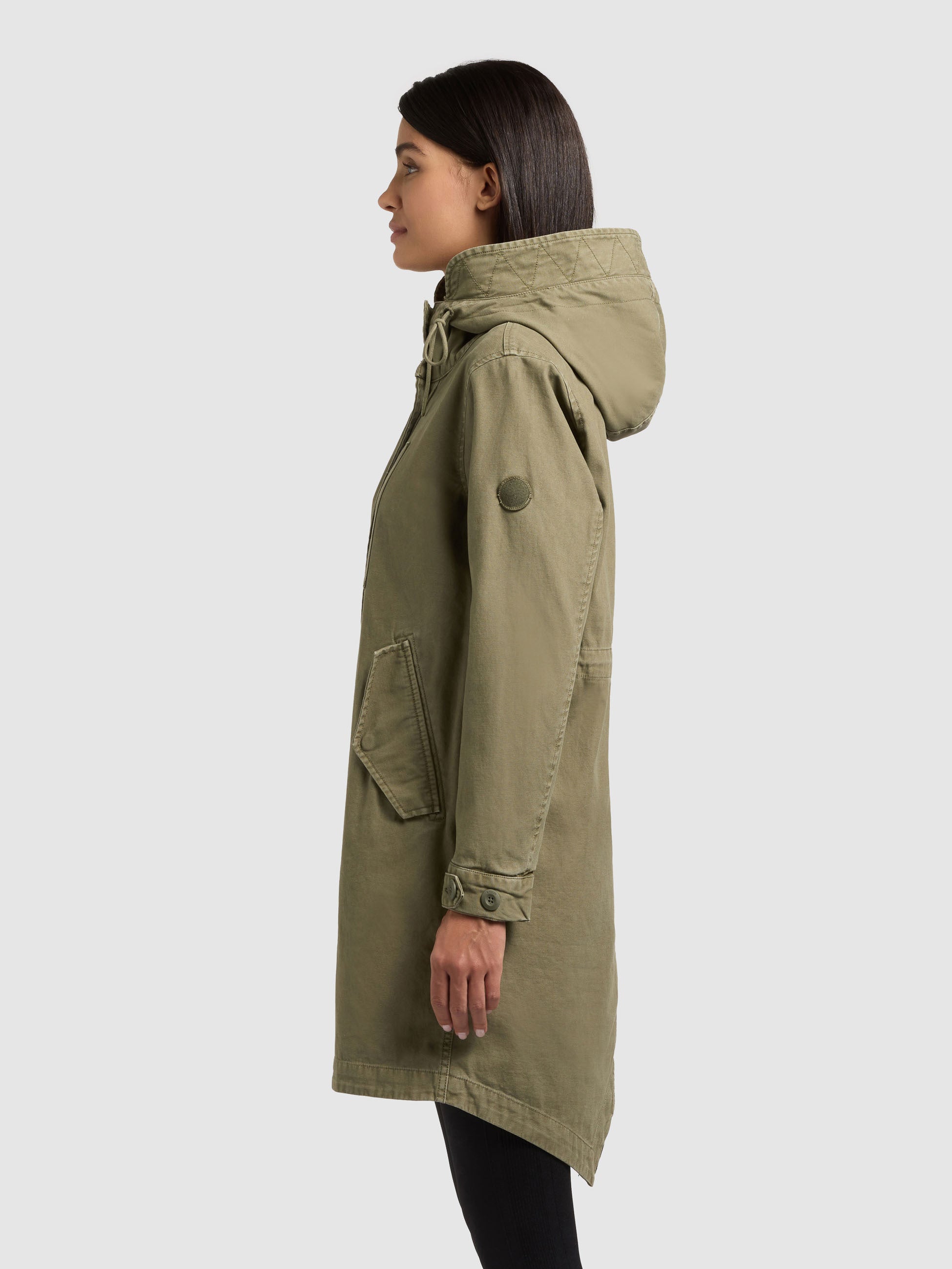 khujo-mantel-freya-olive-parka-im-regular-fit-mit-vintage-look image 5
