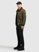 khujo-jacke-ground-forest-green-bomberjacke-mit-kunstfell image 6