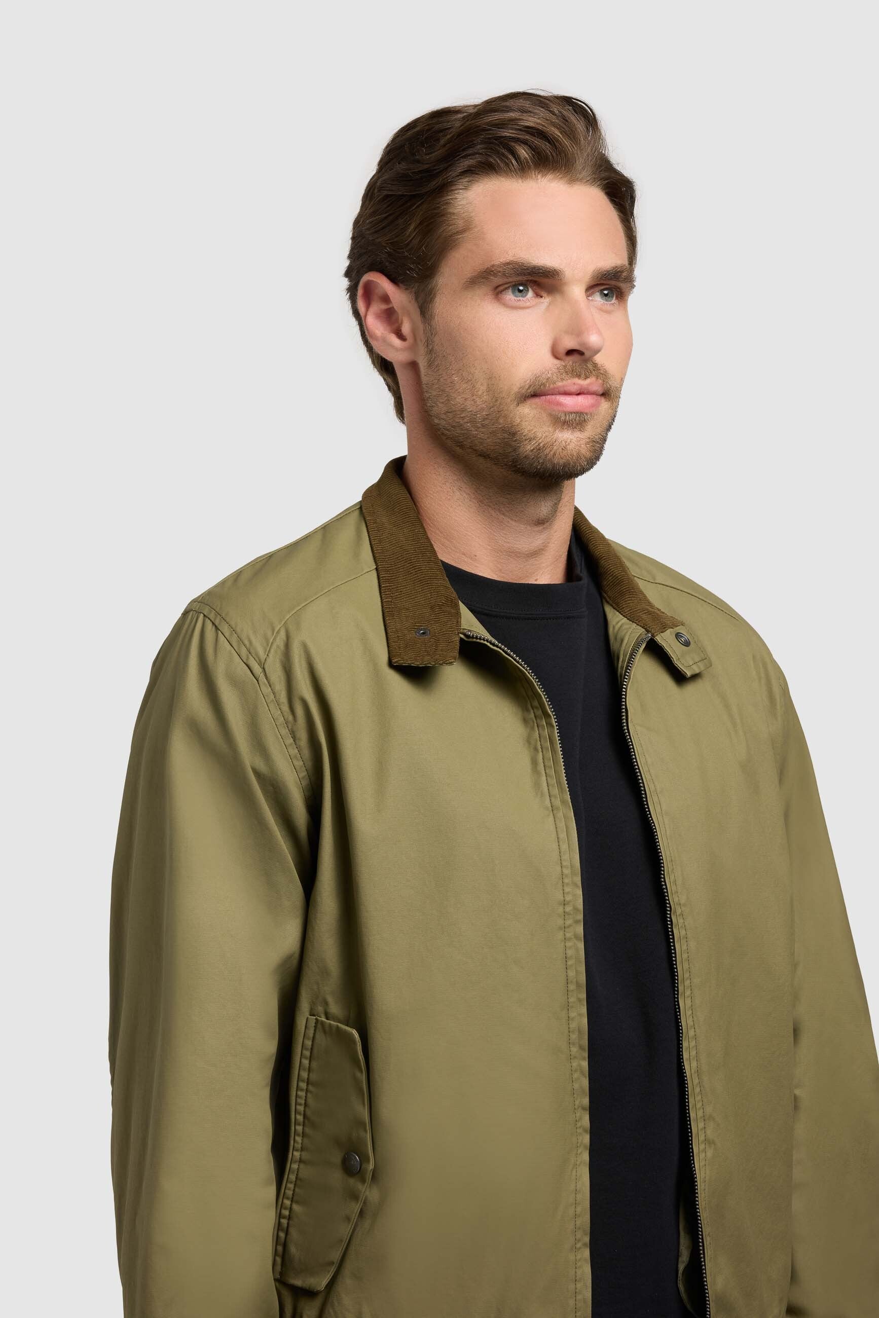 khujo-jacke-nabo-olive-blouson-aus-gewachster-baumwolle image 6