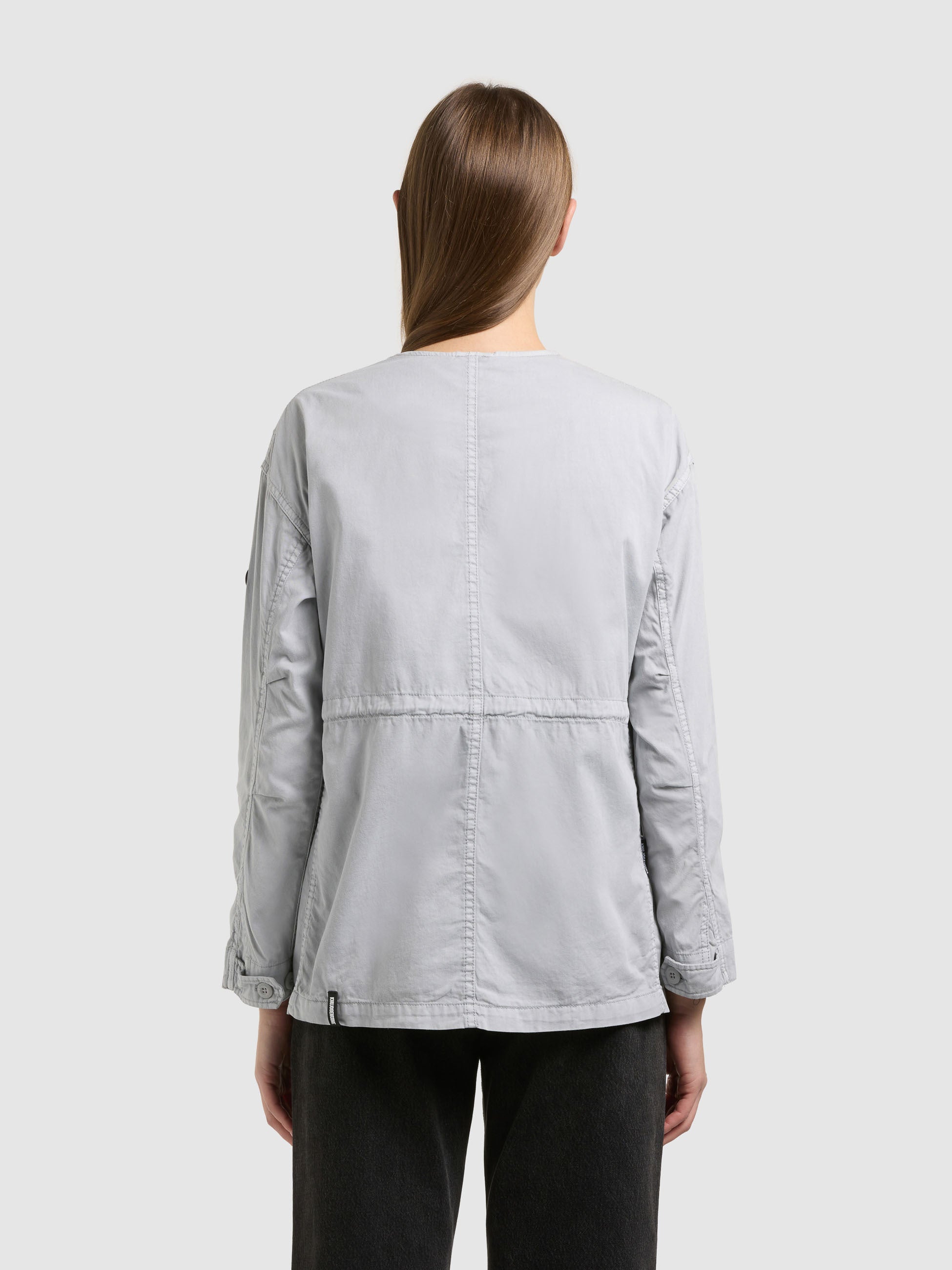 khujo-jacke-sunna-light-grey-fieldjacke-damen-aus-baumwoll-twill image 3