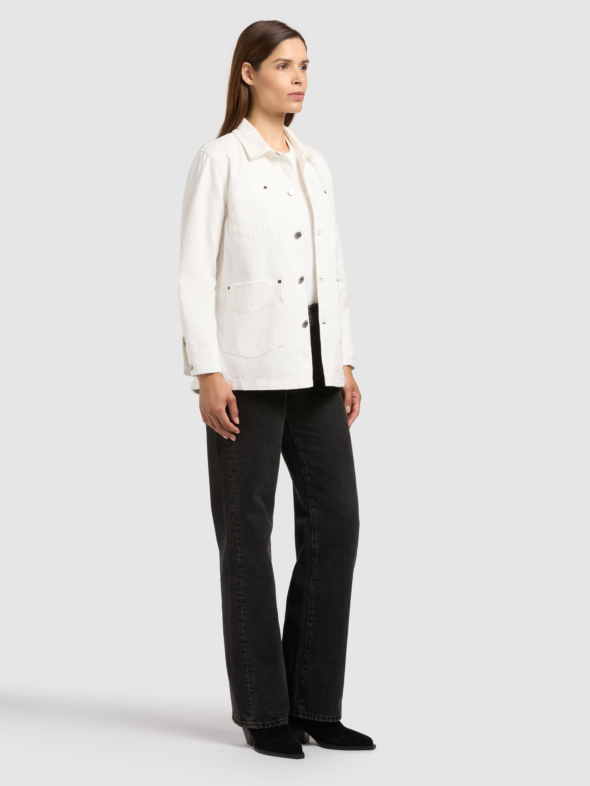 khujo-miria-damen-jeansjacke-off-white-hemdjacke-destroyed-look image 7