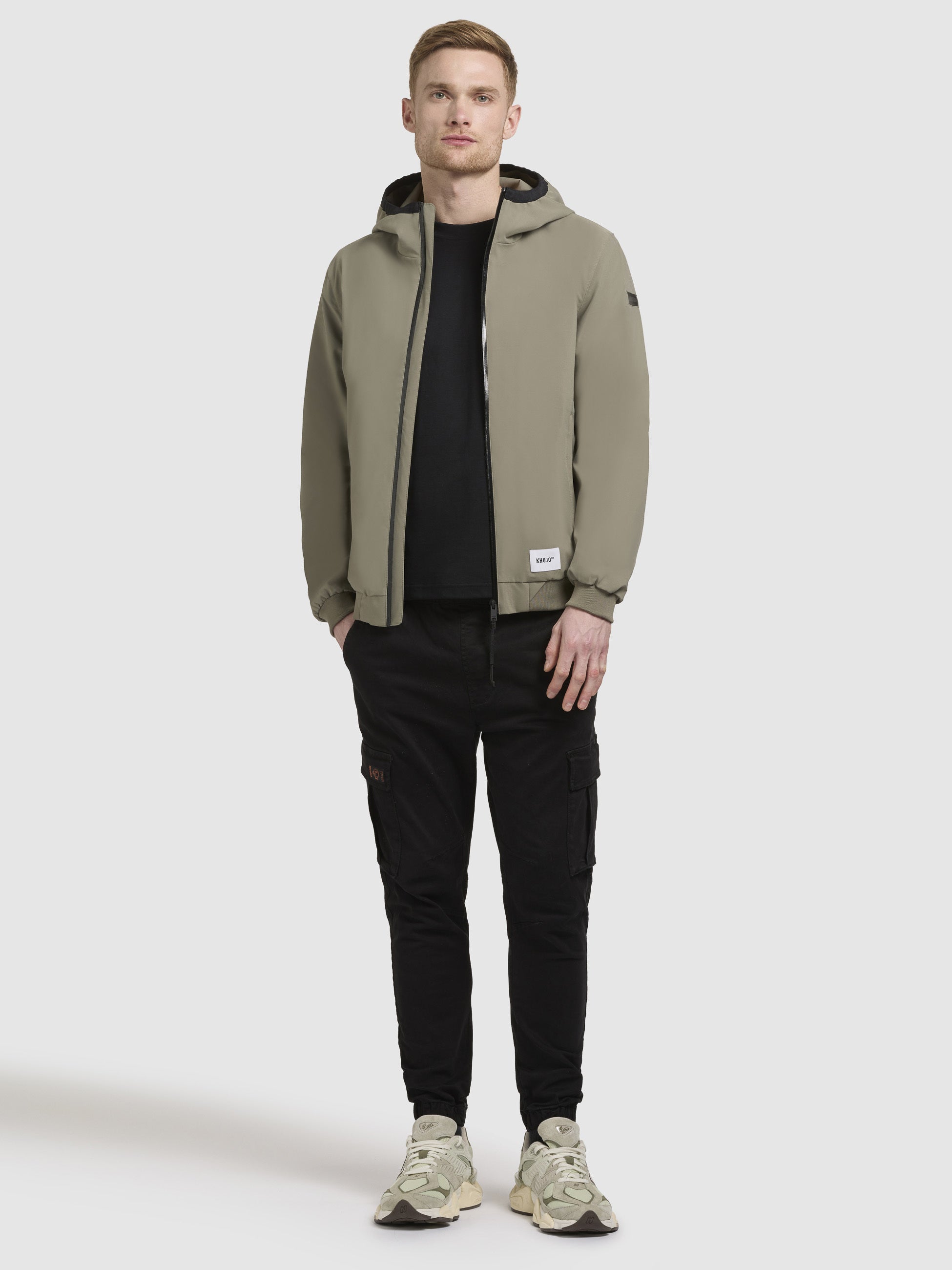 khujo-larm-damen-jacke-grey-green image 1