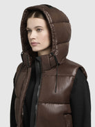 khujo-weste-inna2-satin-chocolate-brown-damen-steppweste image 7