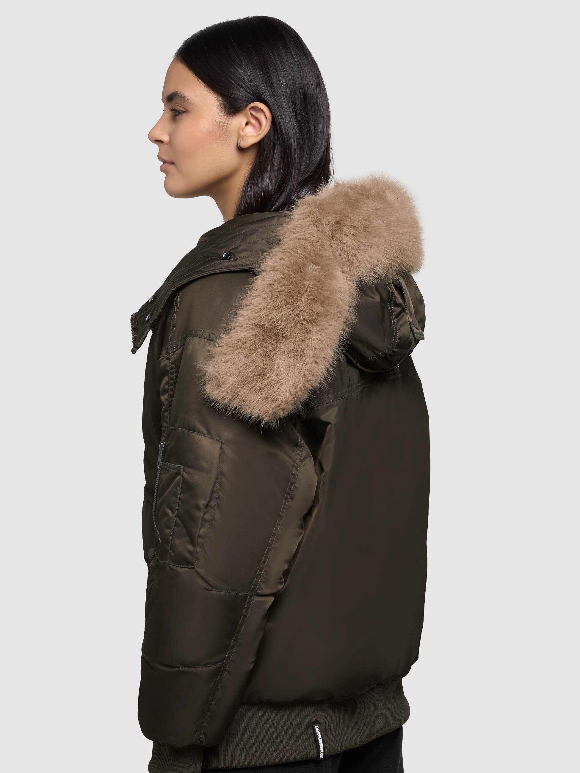 khujo-jacke-cela-forest-green-bomberjacke-loose-fit-gl-nzend image 8