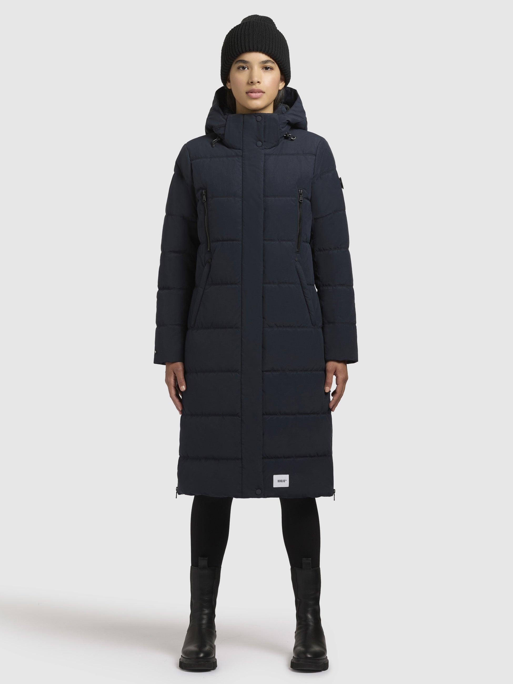khujo-mantel-dani2-dunkelblau-langer-damen-winter-steppmantel-mit-abnehmbarer-ka image 1