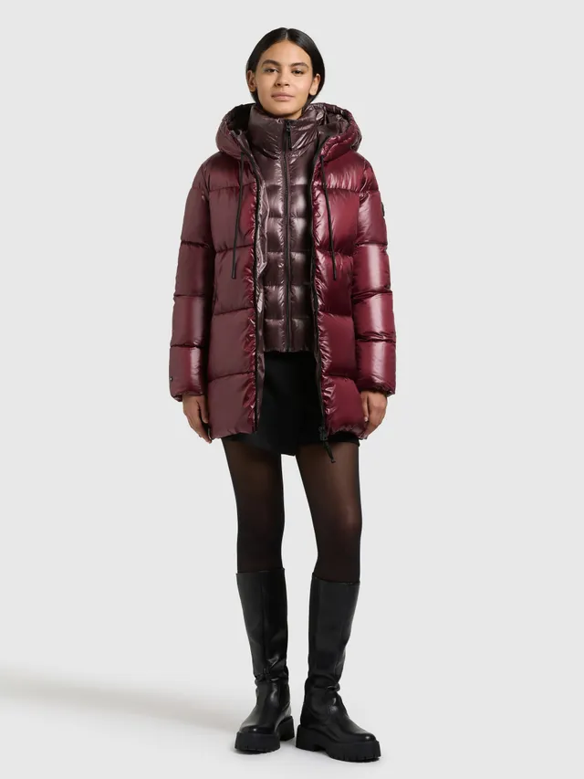 khujo-dasha-2in1-winterjacke-mahagoni-red-damen image 1