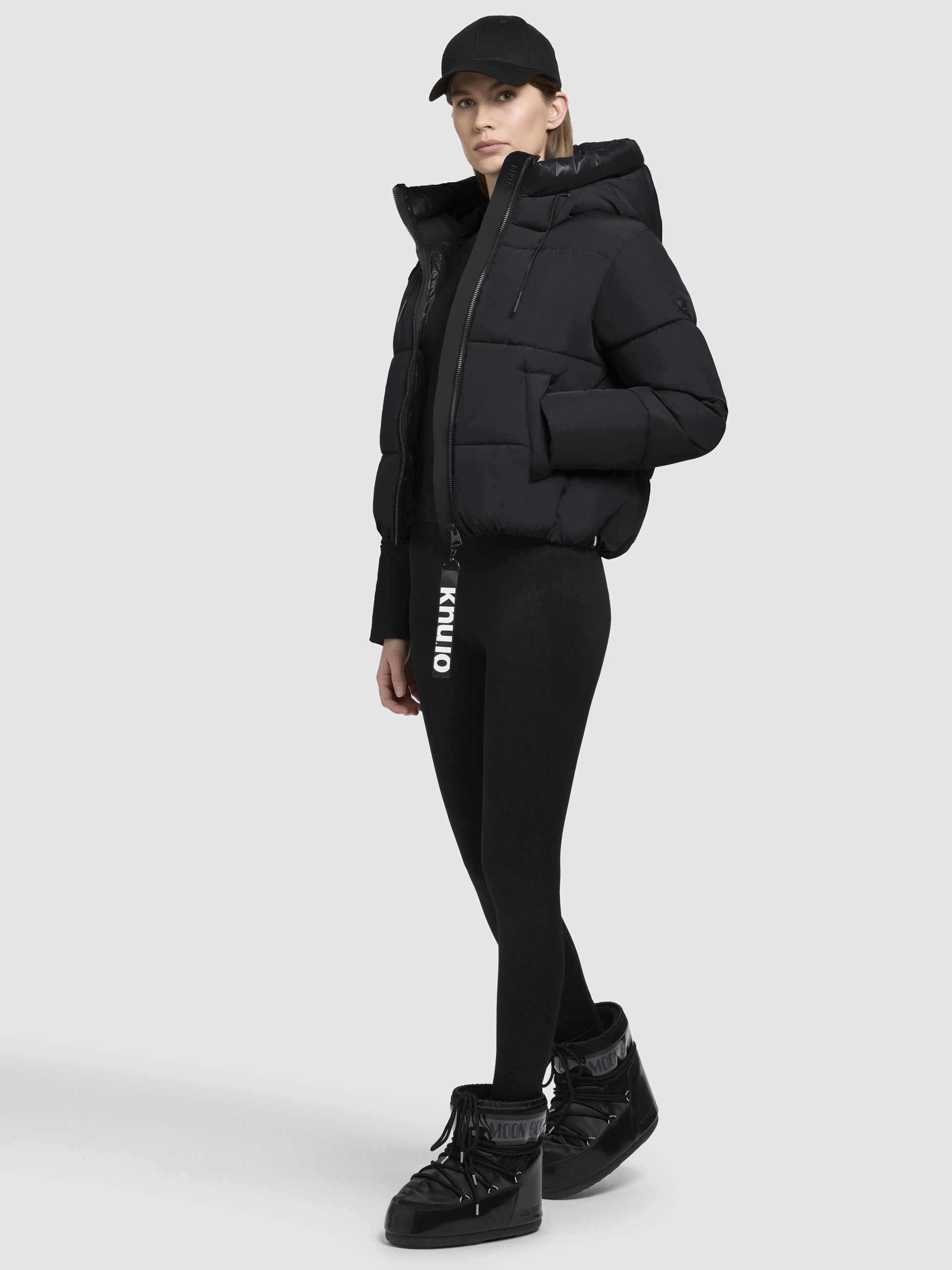 khujo-elida-damen-jacke-steppjacke-kurz-schwarz-loose-fit image 2