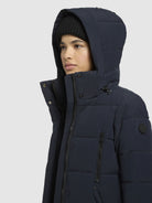 khujo-dani2-steppmantel-dark-blue-damen-wintermantel-lang-mit-kapuze image 7
