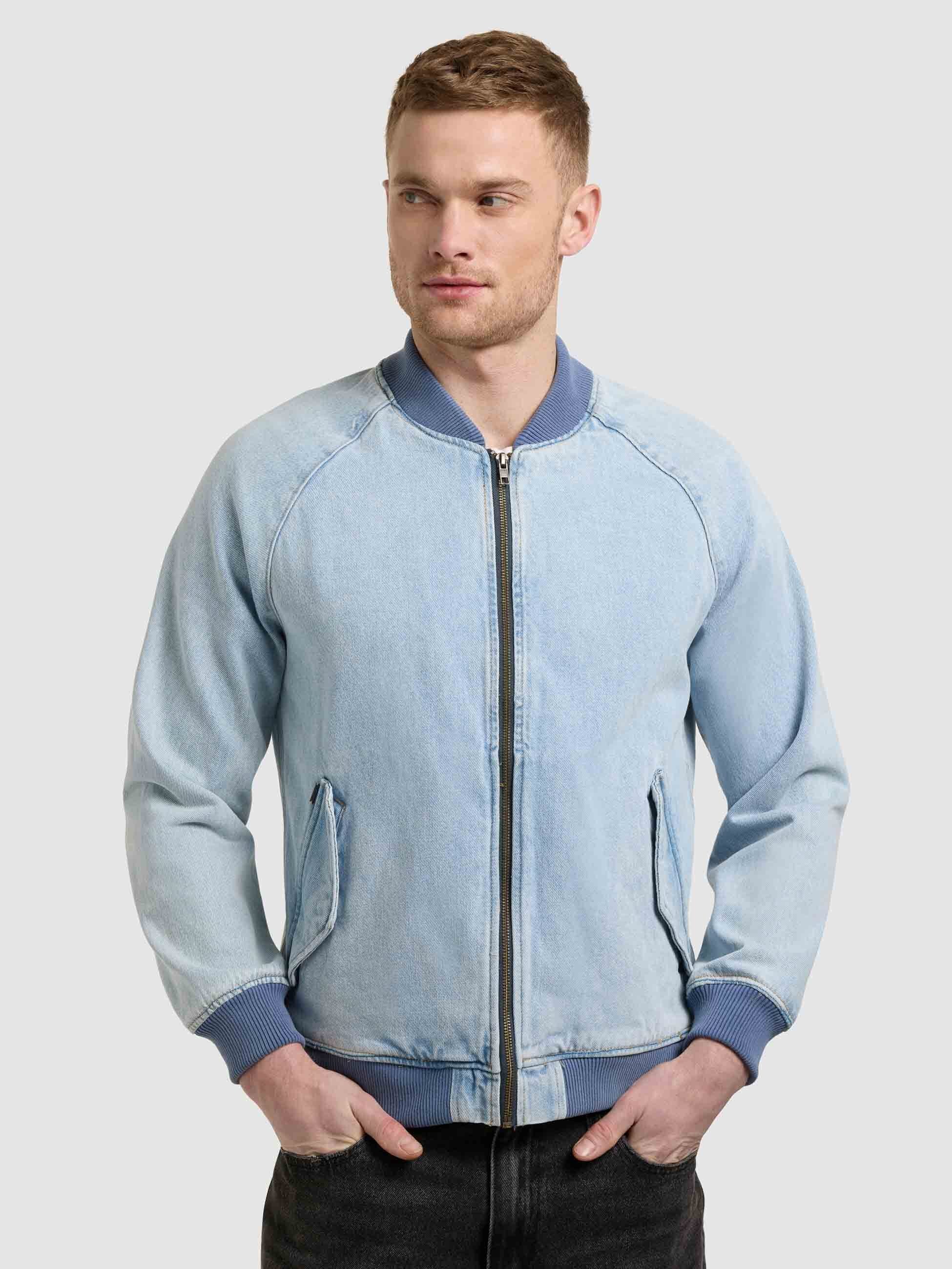 khujo-jeansjacke-cahill-light-blue-blouson-aus-baumwoll-denim image 7