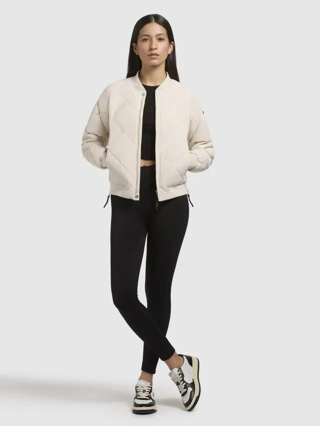 khujo-jacke-ange-hellbeige-kurze-bomber-steppjacke-f-r-damen image 1
