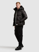 khujo-jacke-dane-black-damen-steppjacke-regular-fit-crinkle-optik image 2