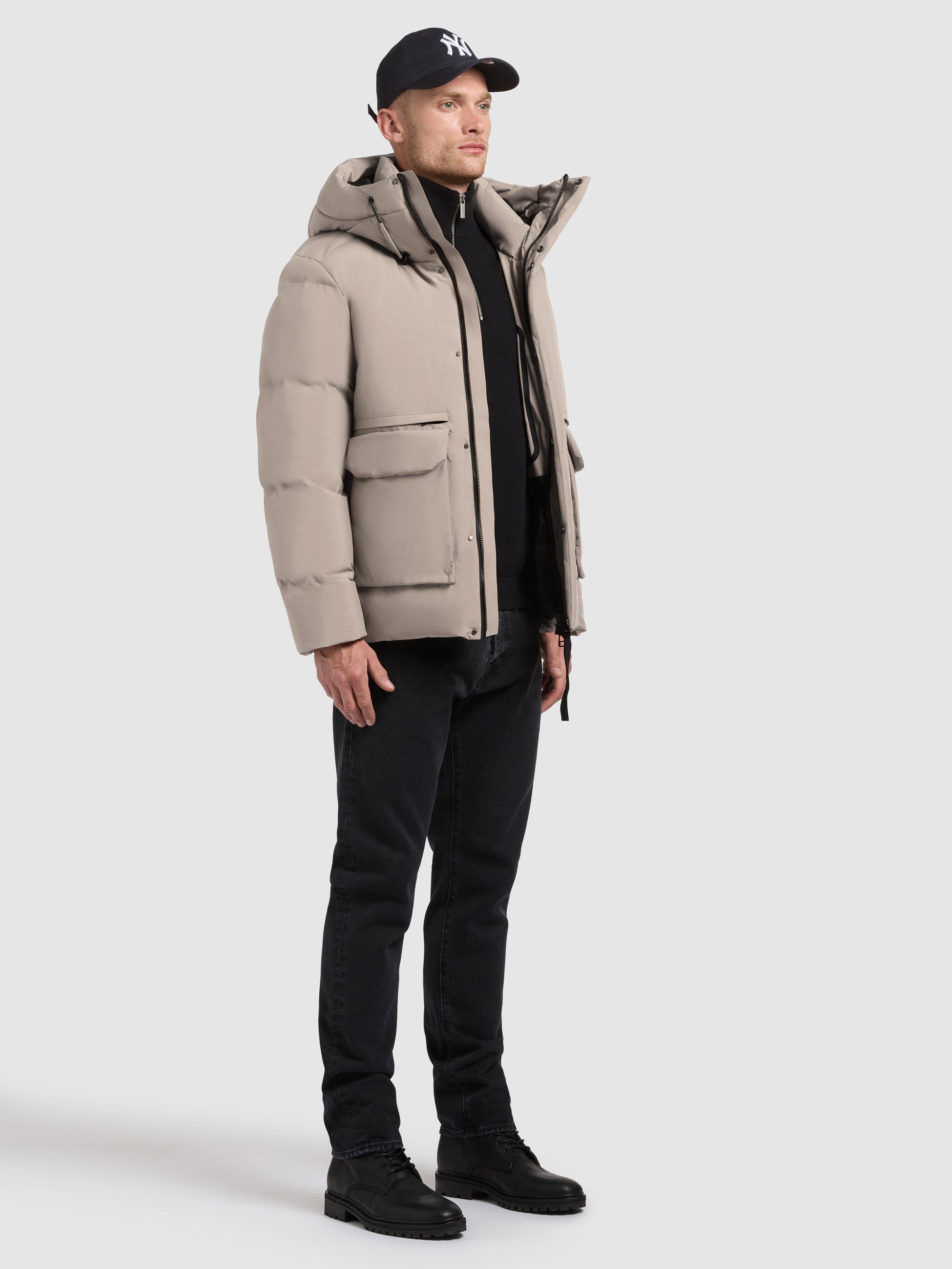 khujo-jacke-dave-greige-winterjacke image 6