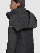 khujo-coat-hurce-damen-steppmantel-dark-gray-wadenlang image 8