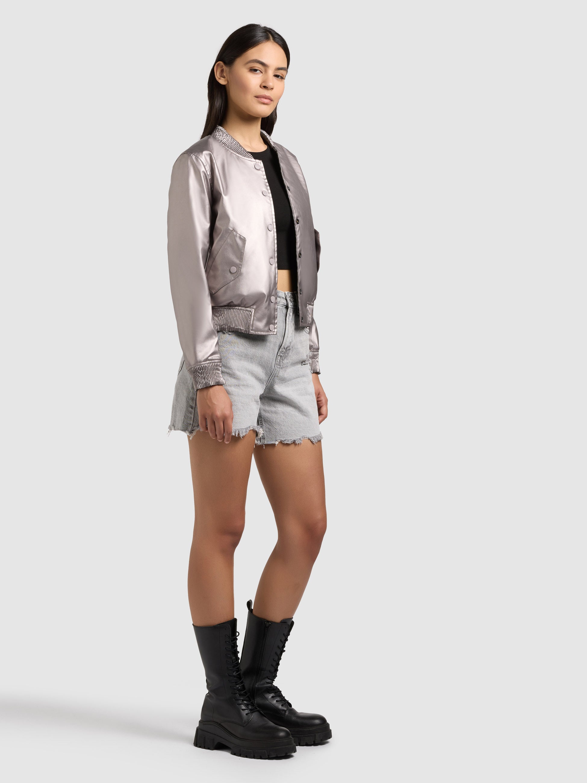 khujo-wendejacke-zeya-vintage-black-damen-blouson-aus-kunstleder image 8