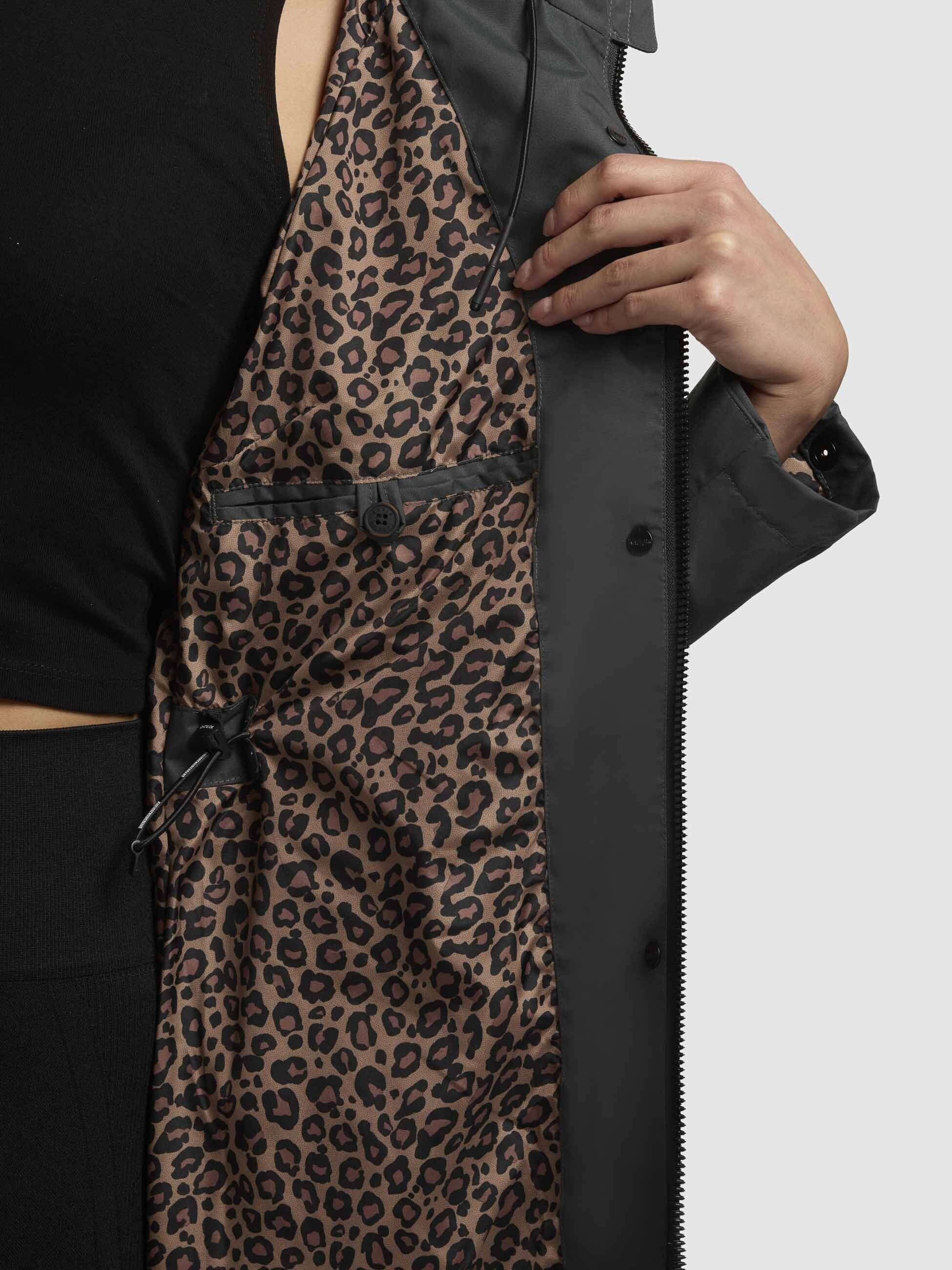 khujo-yeal-damen-kurzmantel-blaugrau-slim-fit image 8