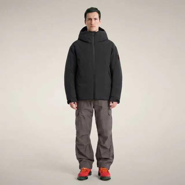 save-the-duck-xavier-herren-winterjacke-schwarz-mit-kapuze image 1
