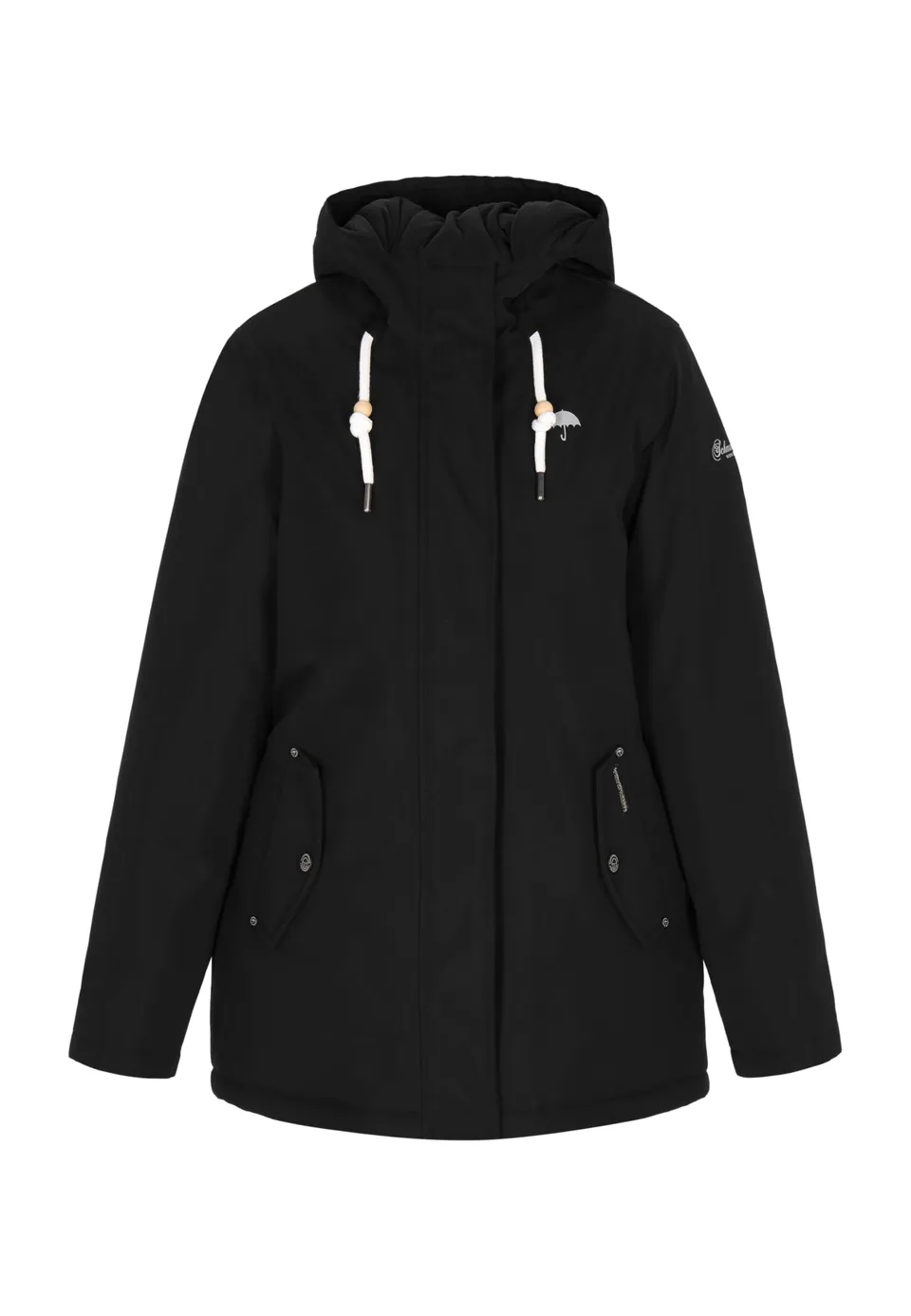schmuddelwedda-damen-winterjacke-mit-kapuze-rei-verschluss-und-klappentaschen-ge image 1