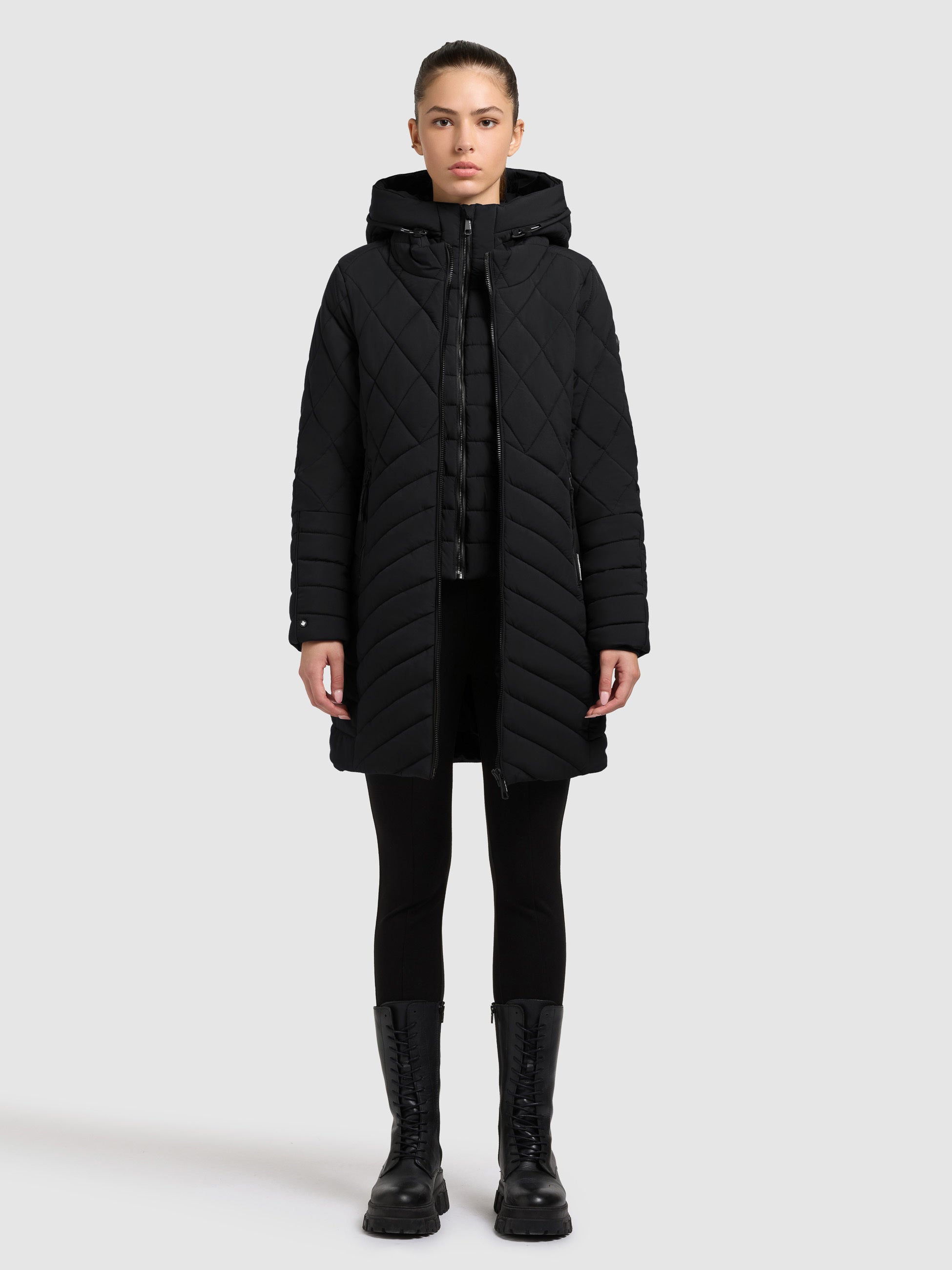 khujo-ivana-steppmantel-damen-black-kurzmantel image 1