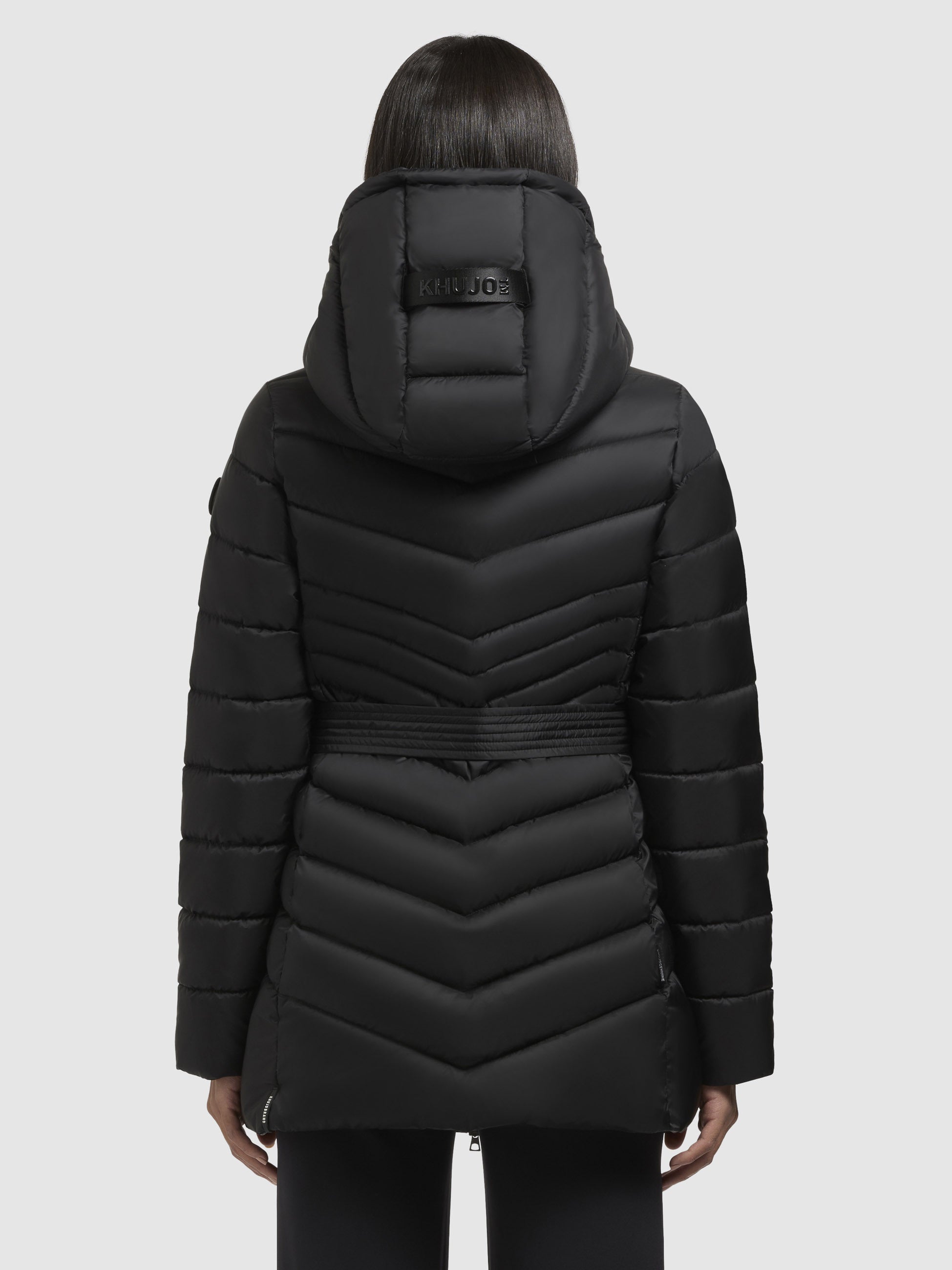 khujo-jacke-selma-schwarz-damen-steppjacke-mit-tailleng-rtel-und-kapuze image 3