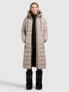 khujo-mantel-cleo-hellbeige-damen-wintermantel-stepp-knielang image 2