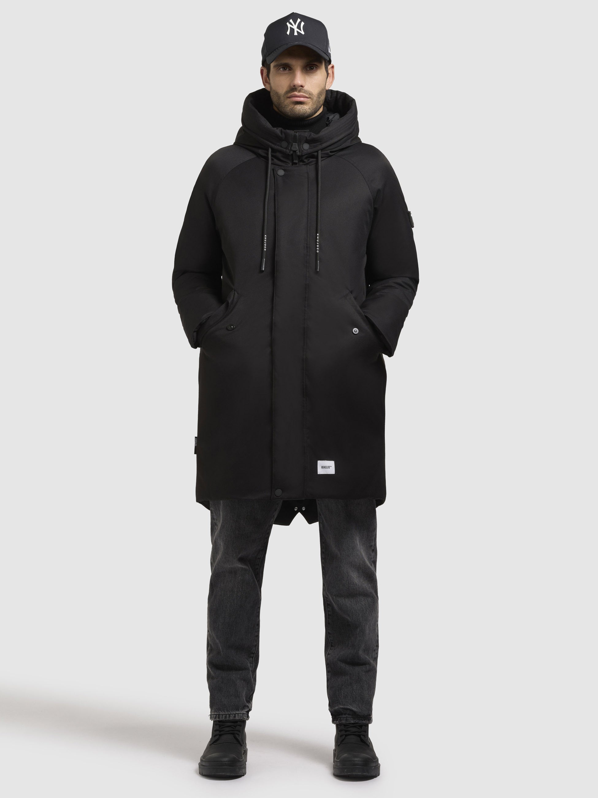 khujo-mantel-anth-schwarz-damen-parka-loose-fit-mit-verl-ngertem-r-cken image 1