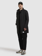 khujo-yimm-damen-coat-black-kurzer-sommerparka image 6